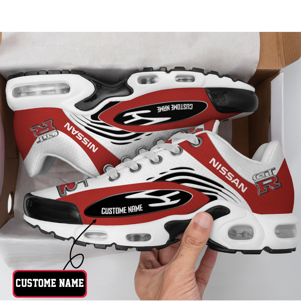Nissan GTR Flame Edition Custom Name TN Air Max Shoes Air Cushion Sneakers