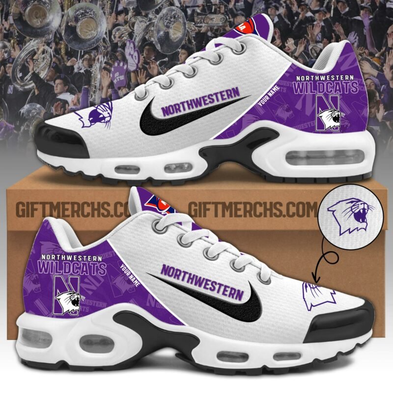 Northwestern Wildcats TN Shoes 2025 Version Custom Name, Shoes For Sport Fan, Sport Gifts PH270