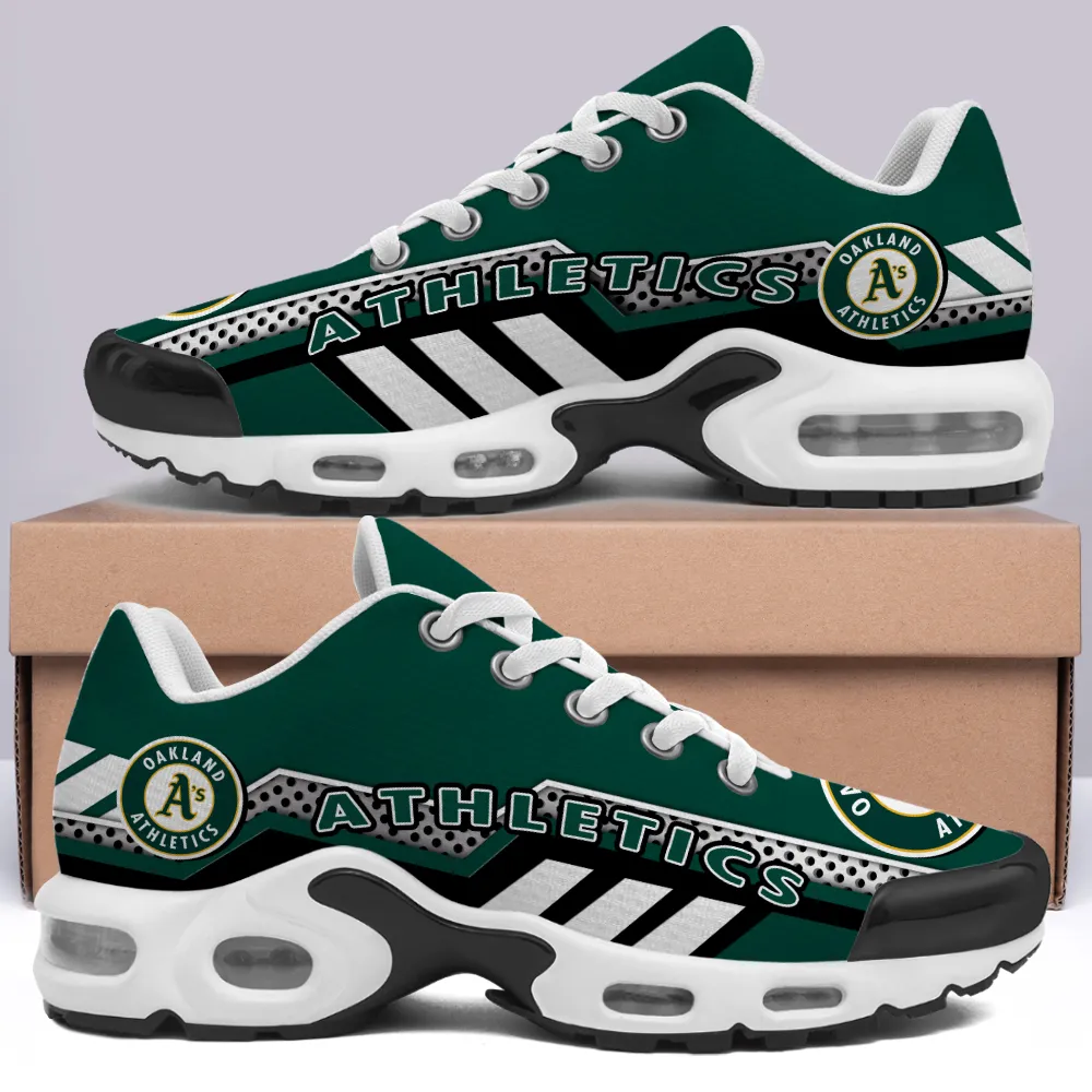 Oakland Athletics Personalized Name Team Mix Colors Sport Team TN Air Max Shoes Air Cushion Sneakers 662CY-9596