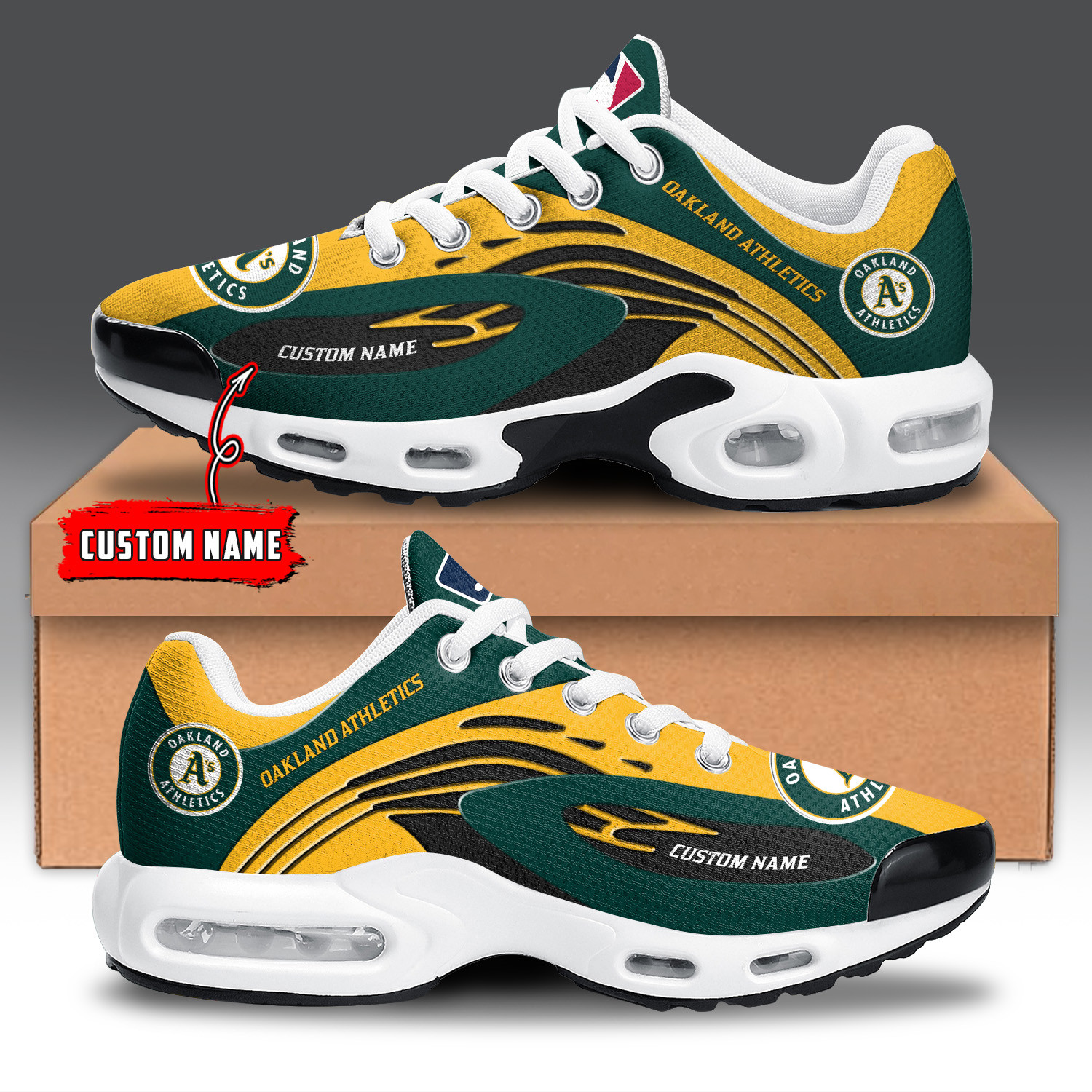 Oakland Athletics TN Air Max Plus Shoes Sneakers For Men And Women