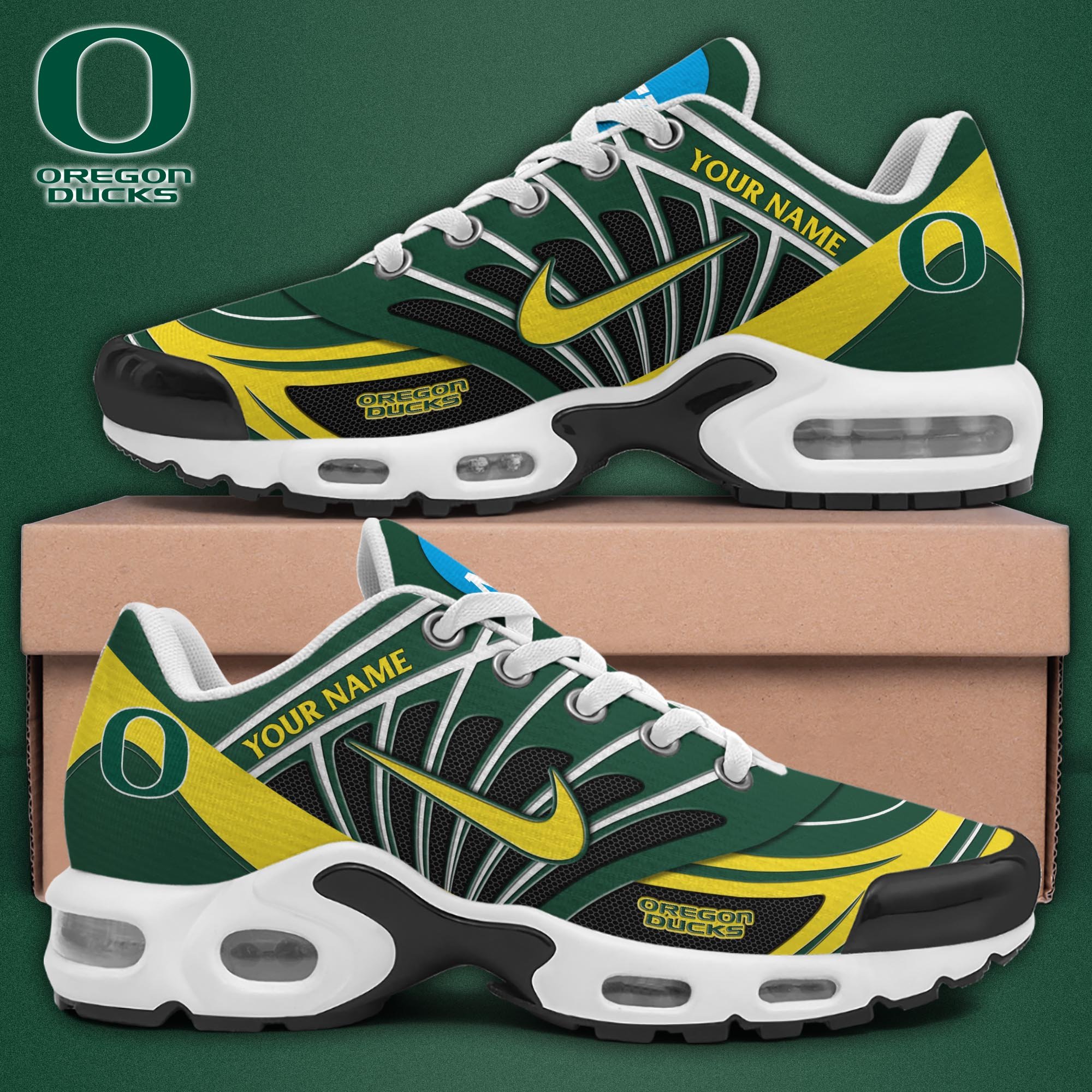 Oregon Ducks TN Shoes 2025 Version Custom Name 