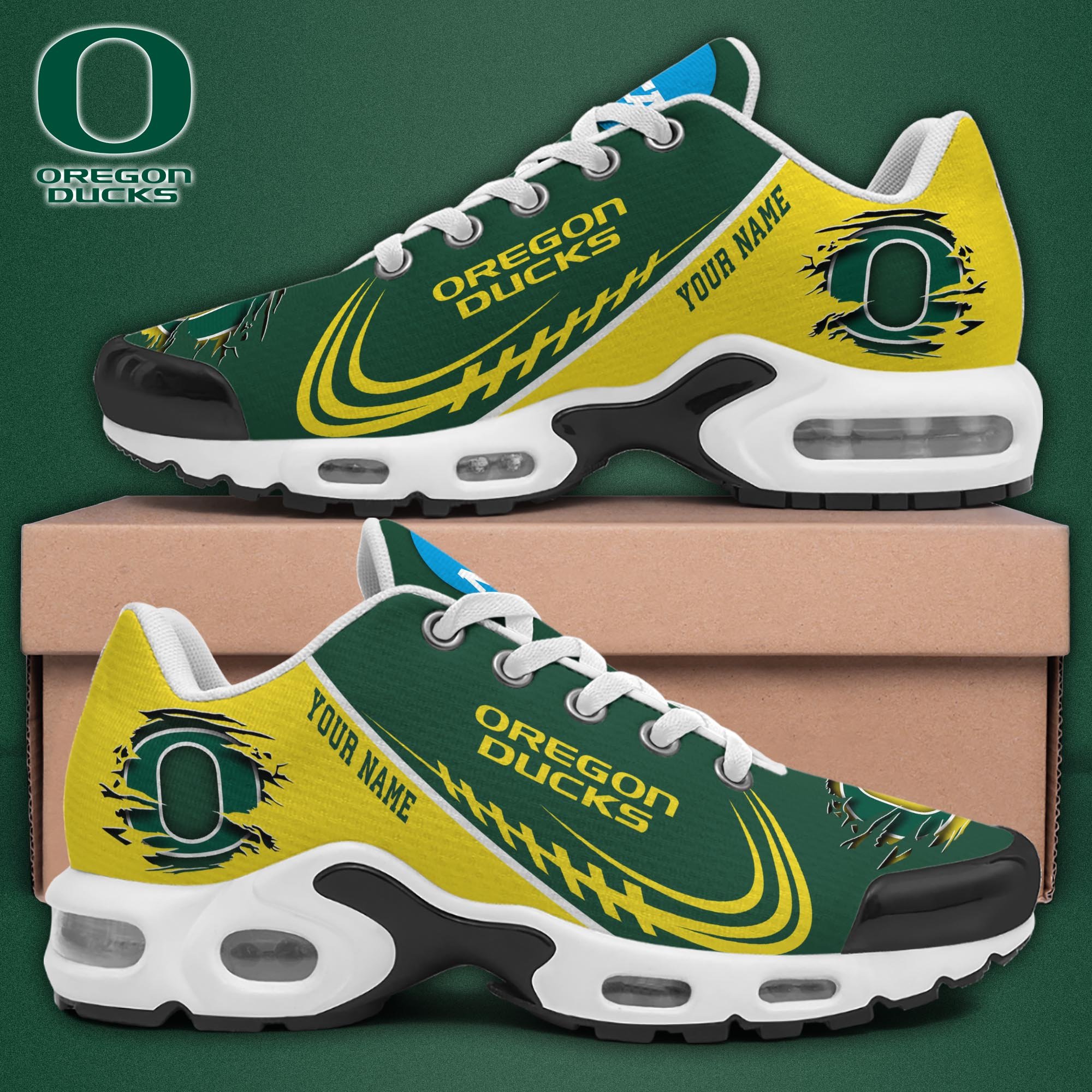 Oregon Ducks TN Shoes 2025 Version Custom Name 