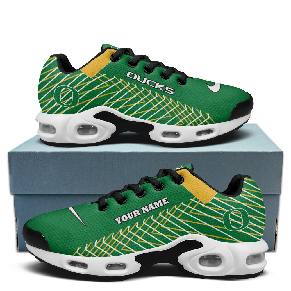 Oregon Personalized Name Team Colors Jagged Lines TN Shoes Air Cushion Sneakers