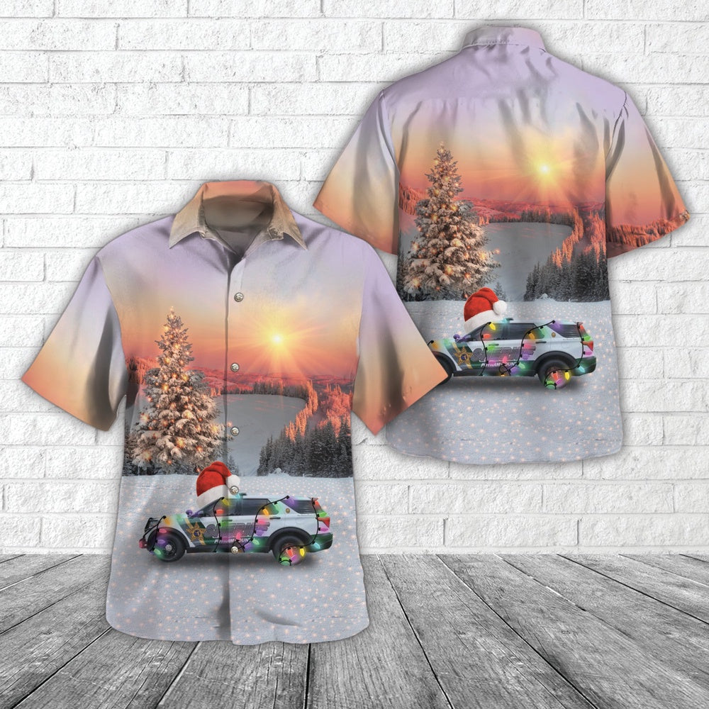 Palatka, Florida, Putnam County Sheriffs Office Christmas Hawaiian Shirt, Xmas Hawaiian Shirts, Christmas Aloha Shirts