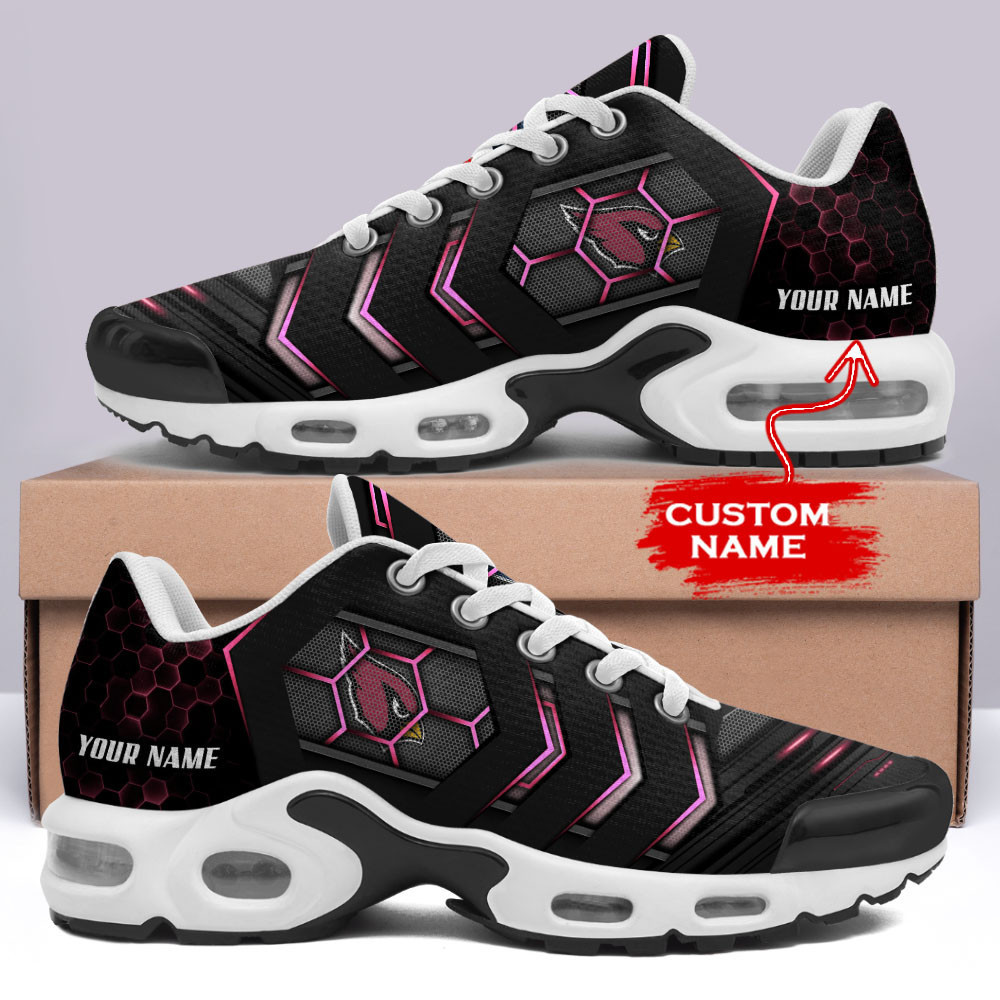 Personalized Arizona Cardinals Team Logo Team Neon Color TN Shoes Air Cushion Sneakers