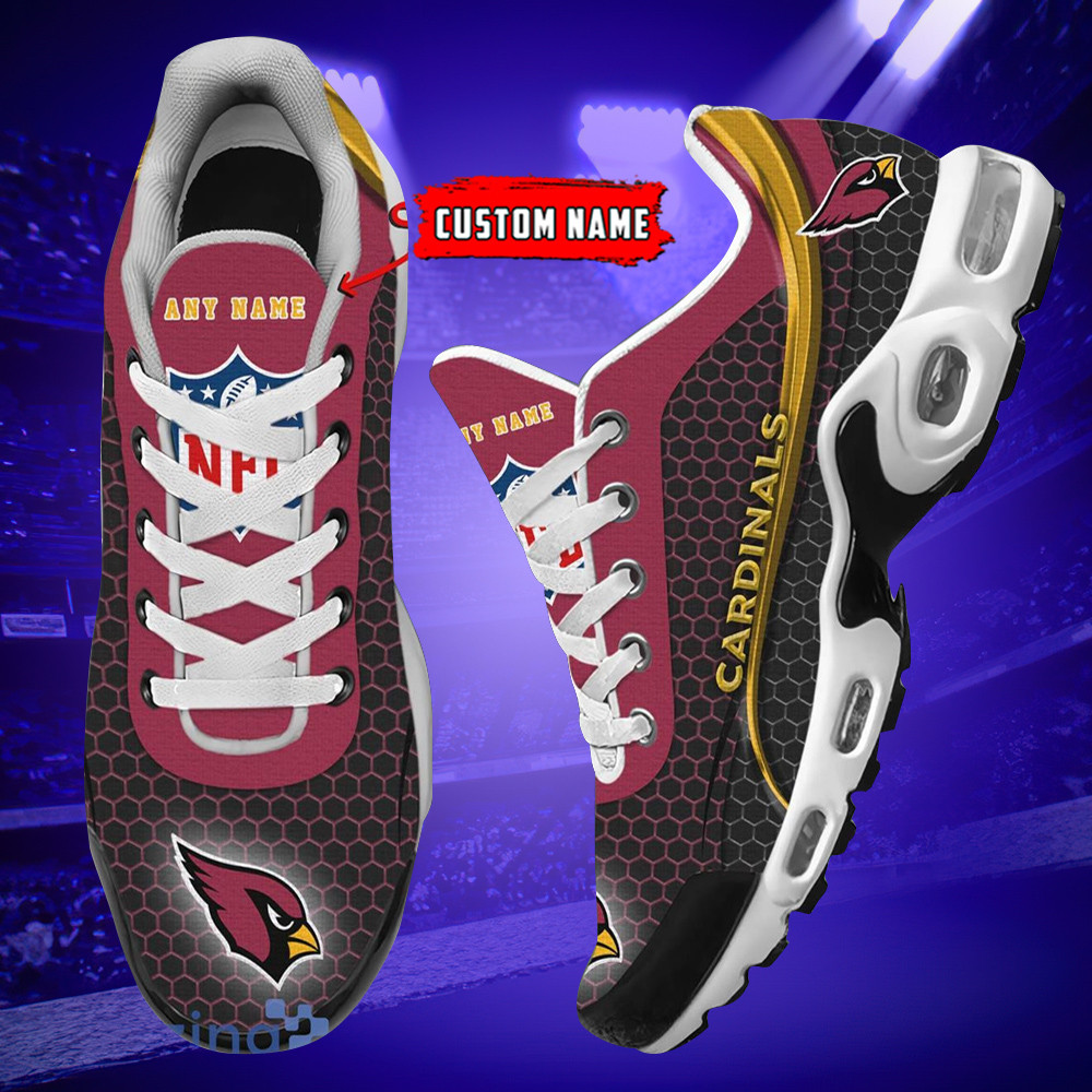 Personalized Arizona CardinalsTeam Logo Hexagon Pattern Team Color TN Air Max Shoes Air Cushion Sneakers