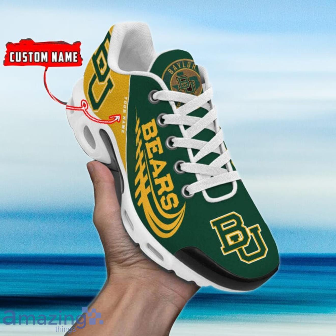 Personalized Baylor Bears Team Logo And Color TN Air Max Shoes Air Cushion Sneakers