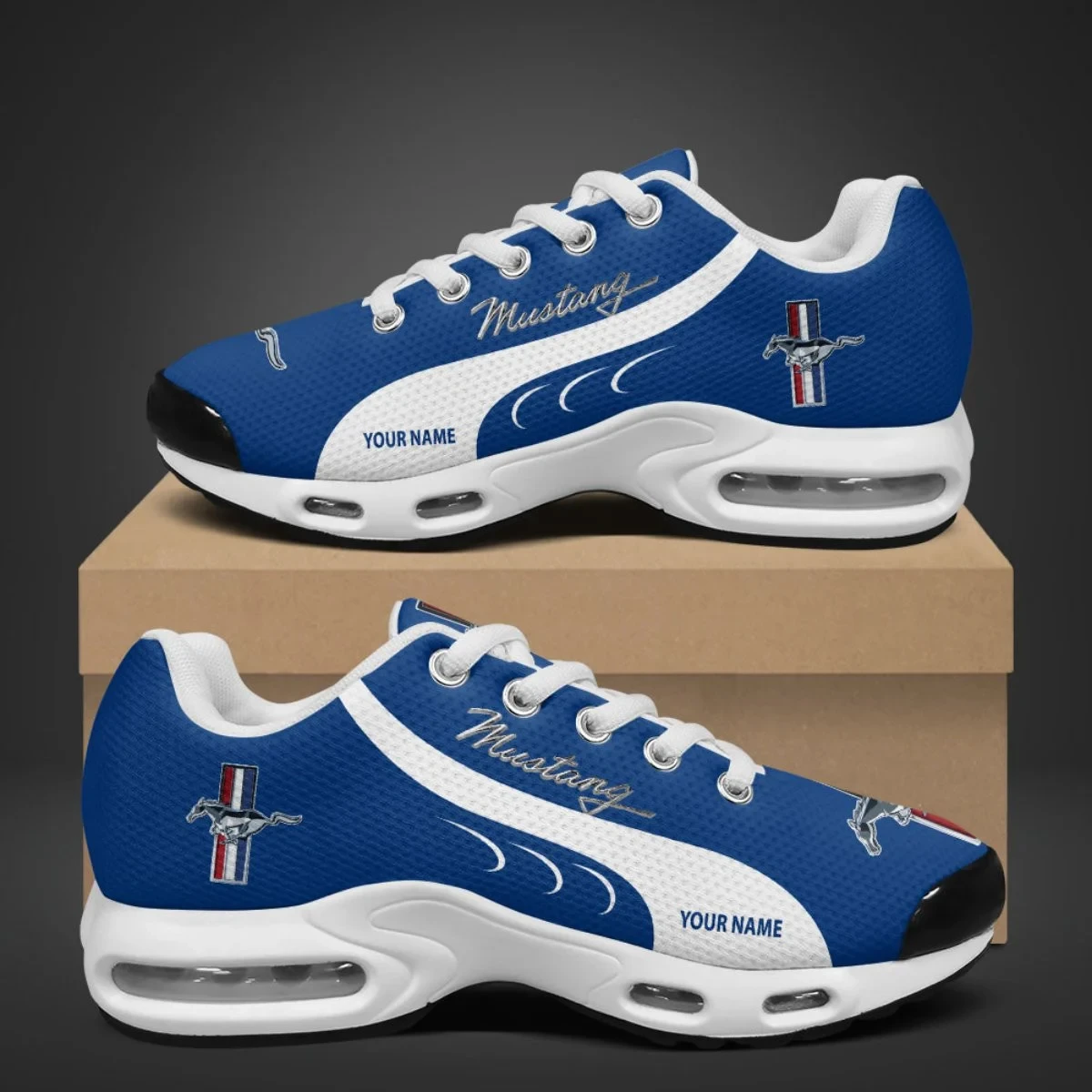 Personalized Ford Mustang Air Cushion Sneaker V5