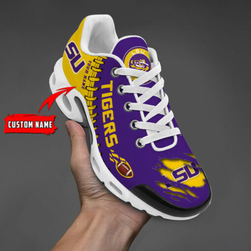 Personalized LSU Tigers Team Logo Pattern TN Air Max Shoes Air Cushion Sneakers