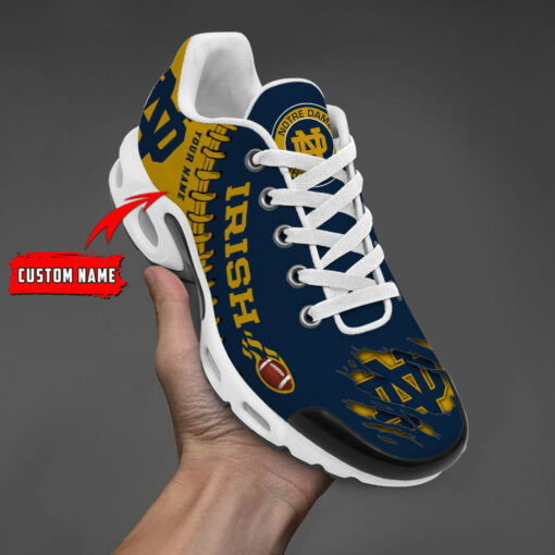 Personalized Notre Dame Fighting Irish Team Logo Pattern TN Air Max Shoes Air Cushion Sneakers