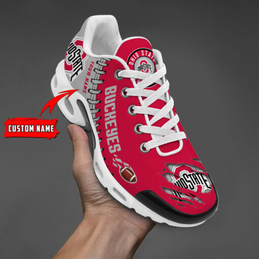 Personalized Ohio State Buckeyes Team Logo Pattern TN Air Max Shoes Air Cushion Sneakers