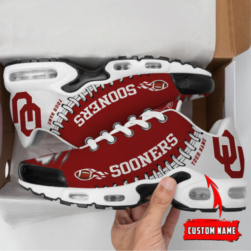 Personalized Oklahoma Sooners Team Logo Pattern TN Air Max Shoes Air Cushion Sneakers