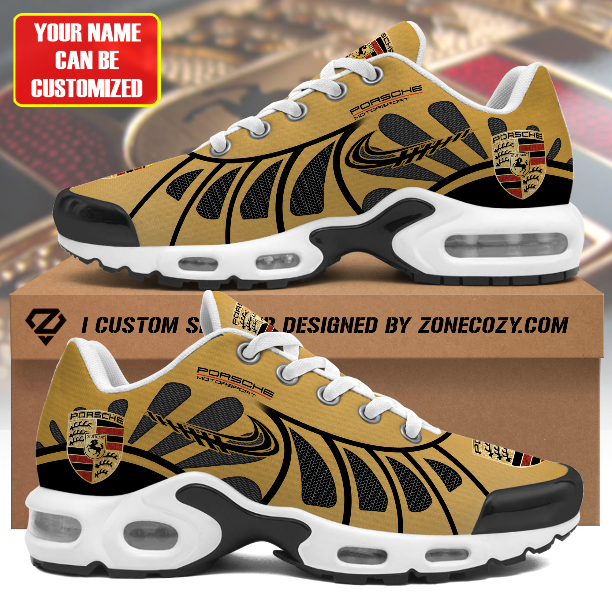 Personalized Porsche Air Cushion Sneaker V8