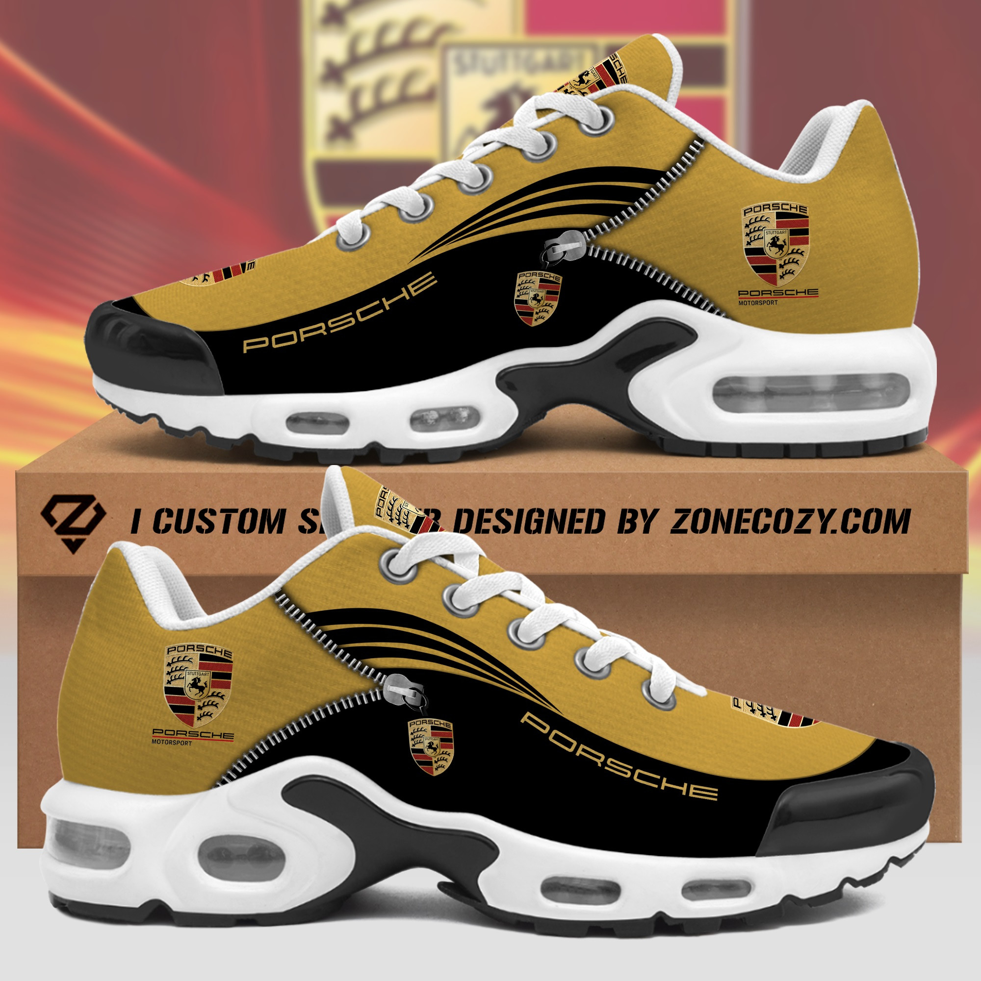 Personalized Porsche Air Cushion Sneaker V9