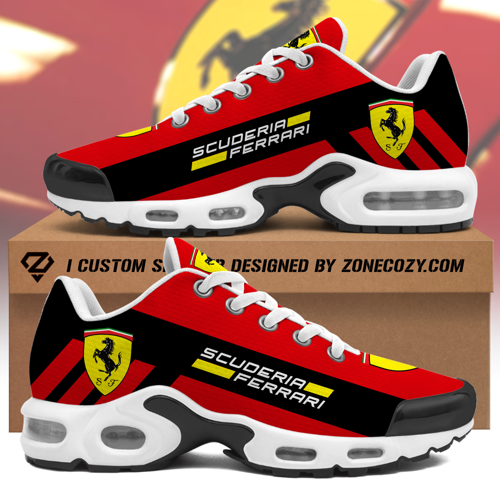Personalized Scuderia Ferrari Air Cushion Sneaker V2