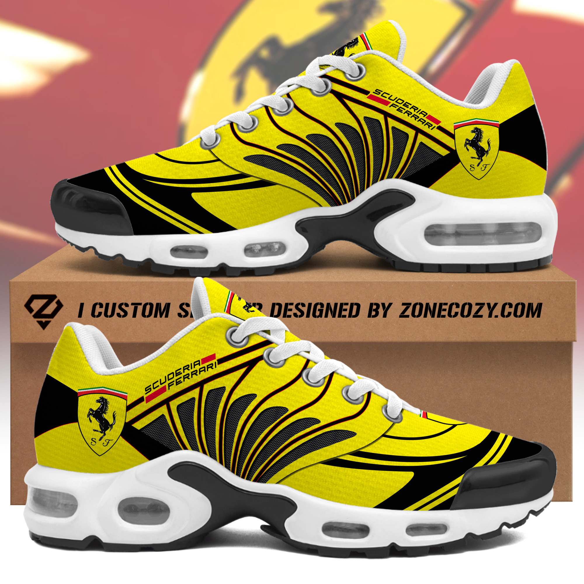 Personalized Scuderia Ferrari Air Cushion Sneaker V3