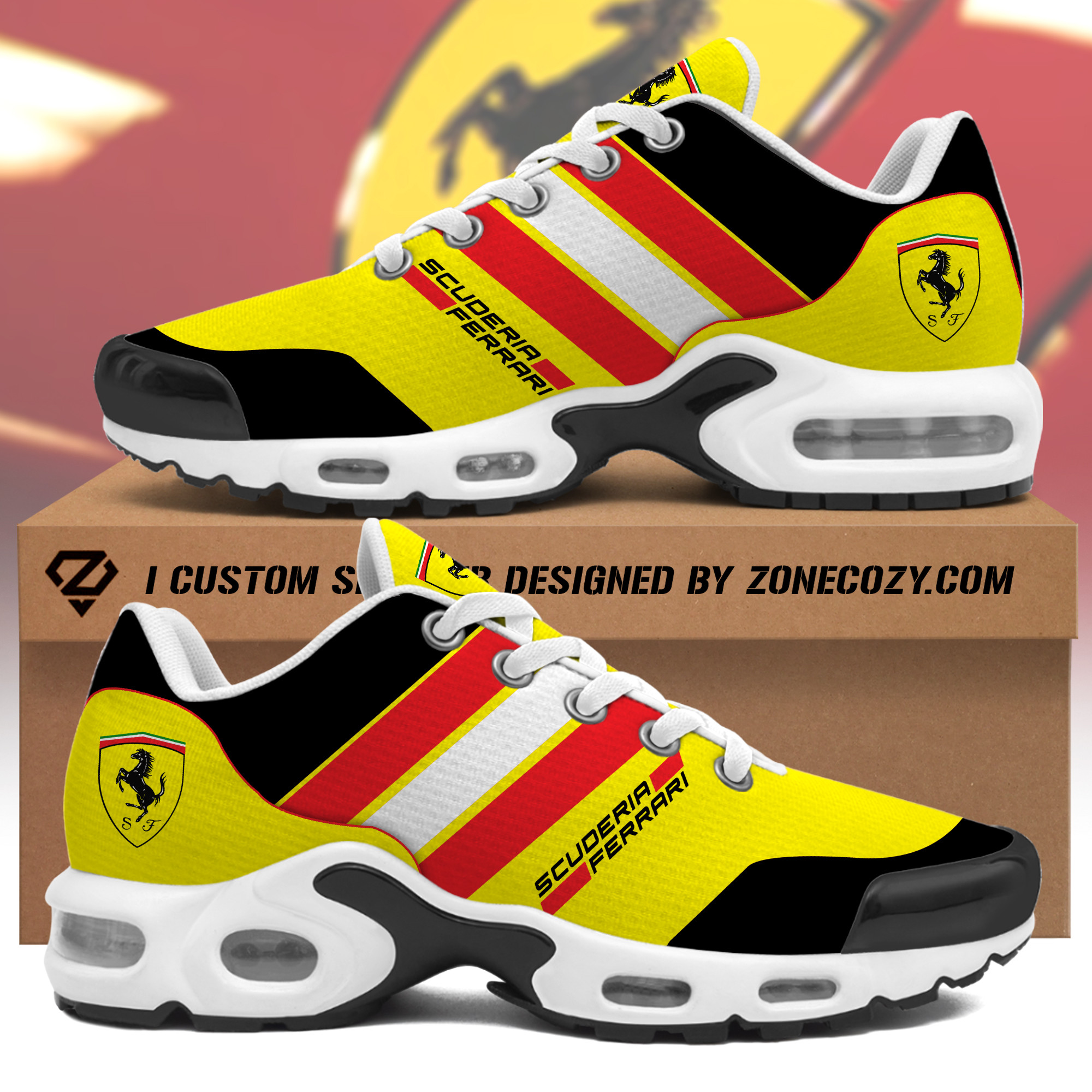 Personalized Scuderia Ferrari Air Cushion Sneaker V4