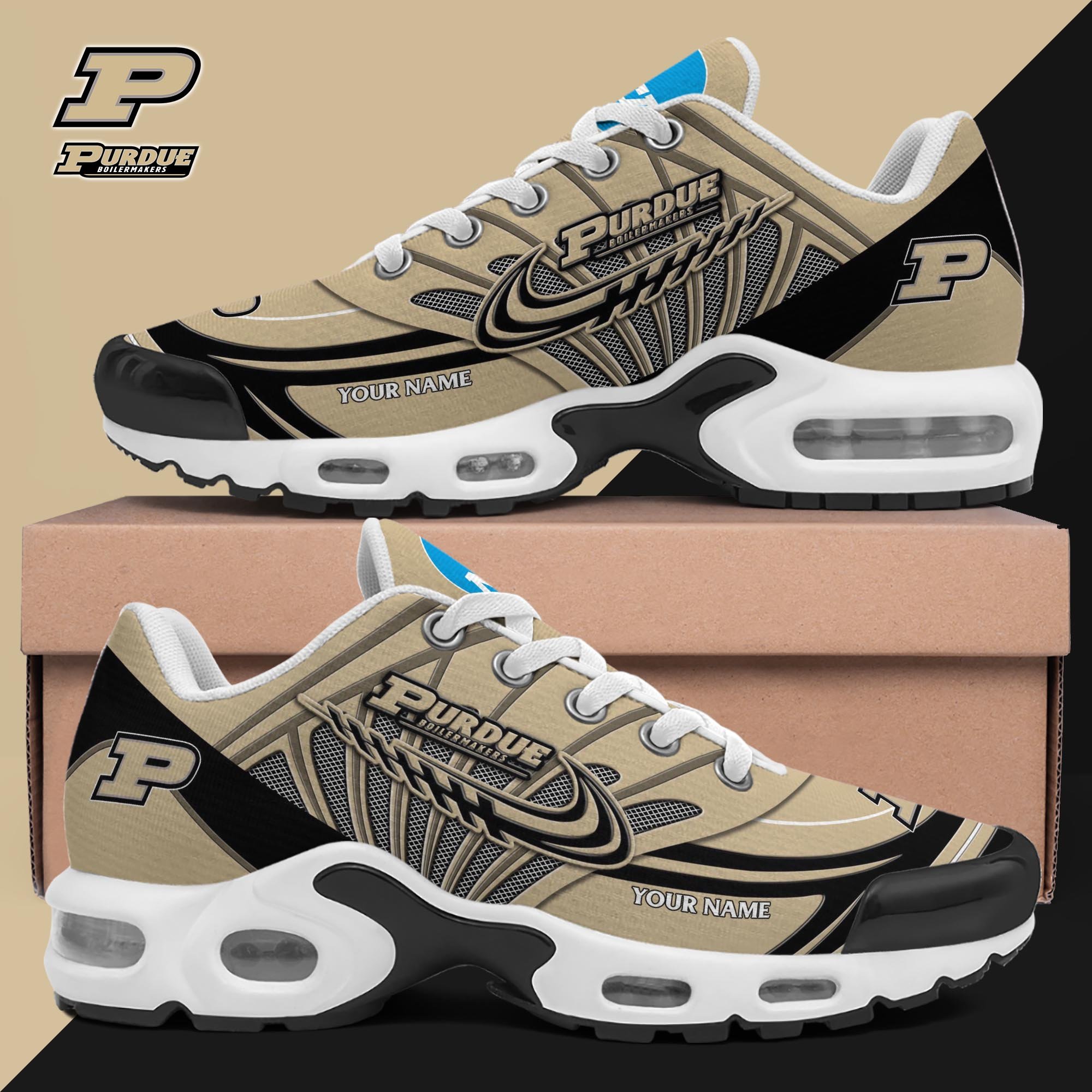 Purdue Boilermakers TN Shoes 2025 Version Custom Your Name 594