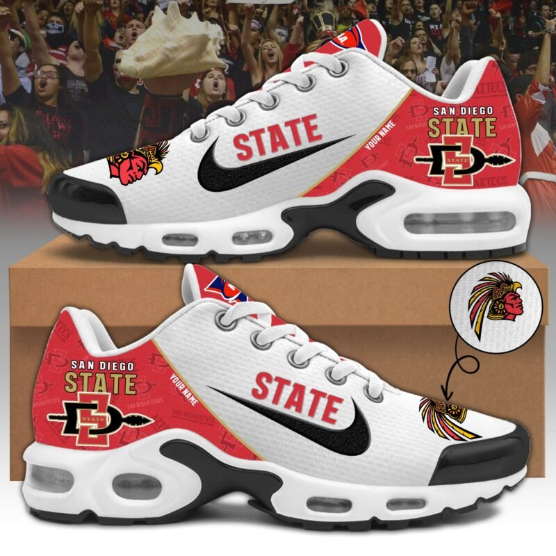 San Diego State Athletics TN Shoes 2025 Version Custom Name, Shoes For Sport Fan, Sport Gifts PH270