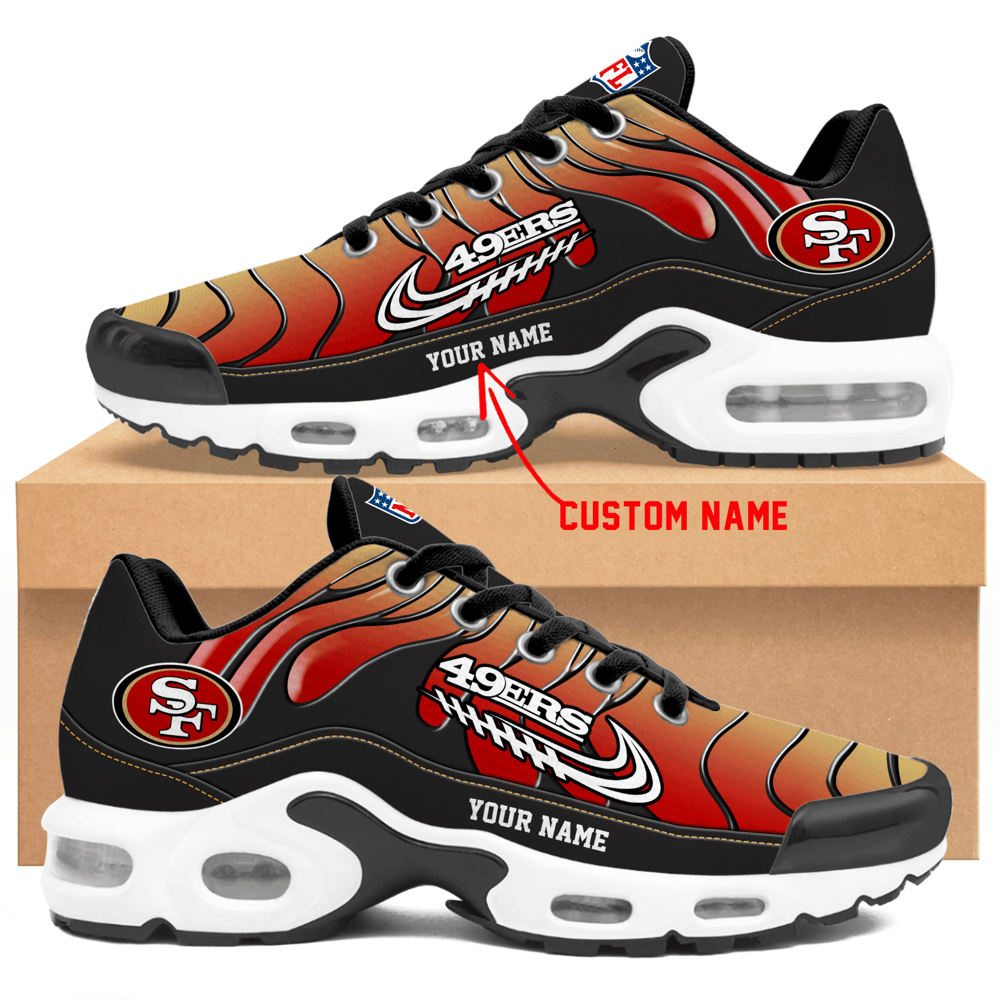 San Francisco 49ers  Personalized Air Max Shoes TD