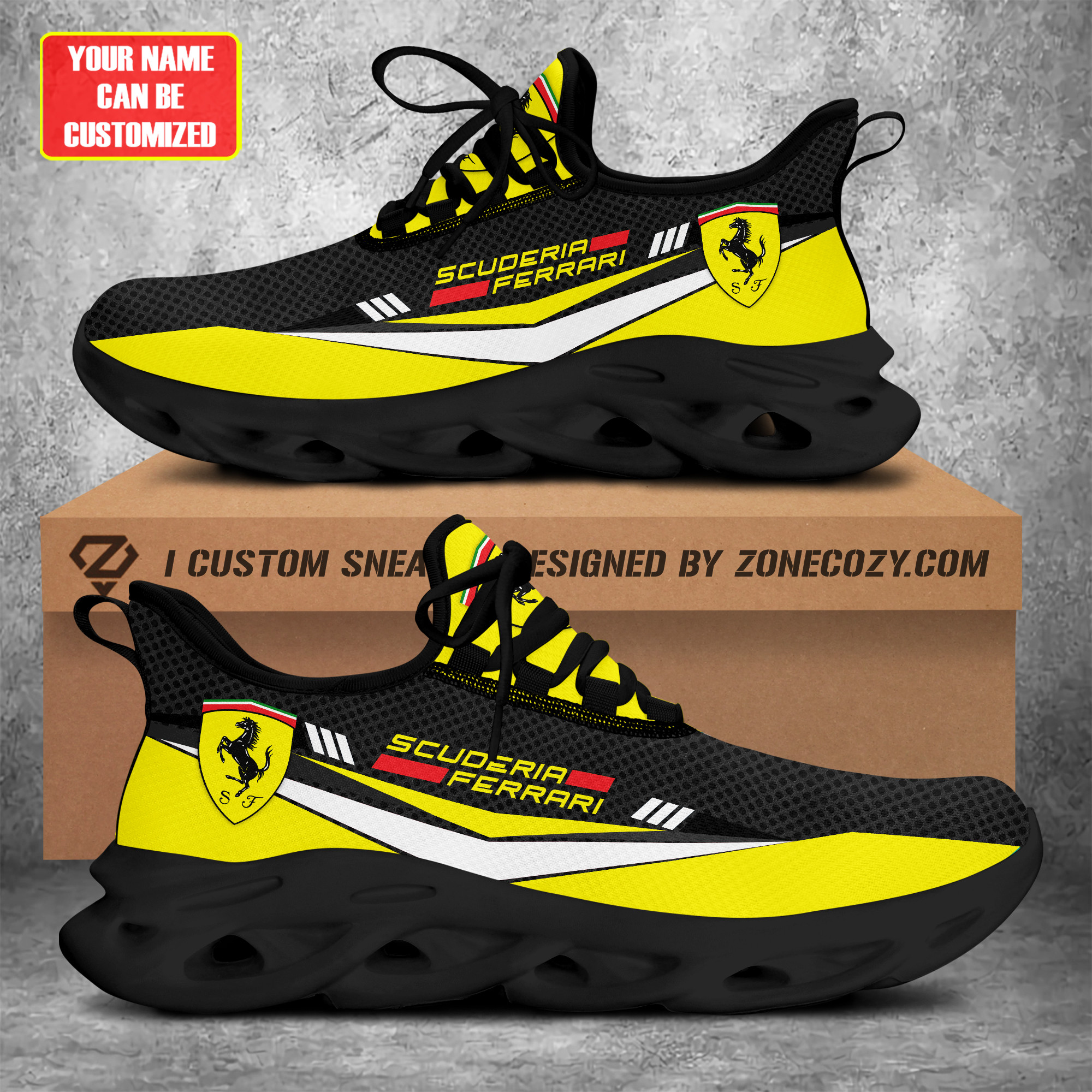 Scuderia Ferrari Q8 Chunky Custom Sneaker