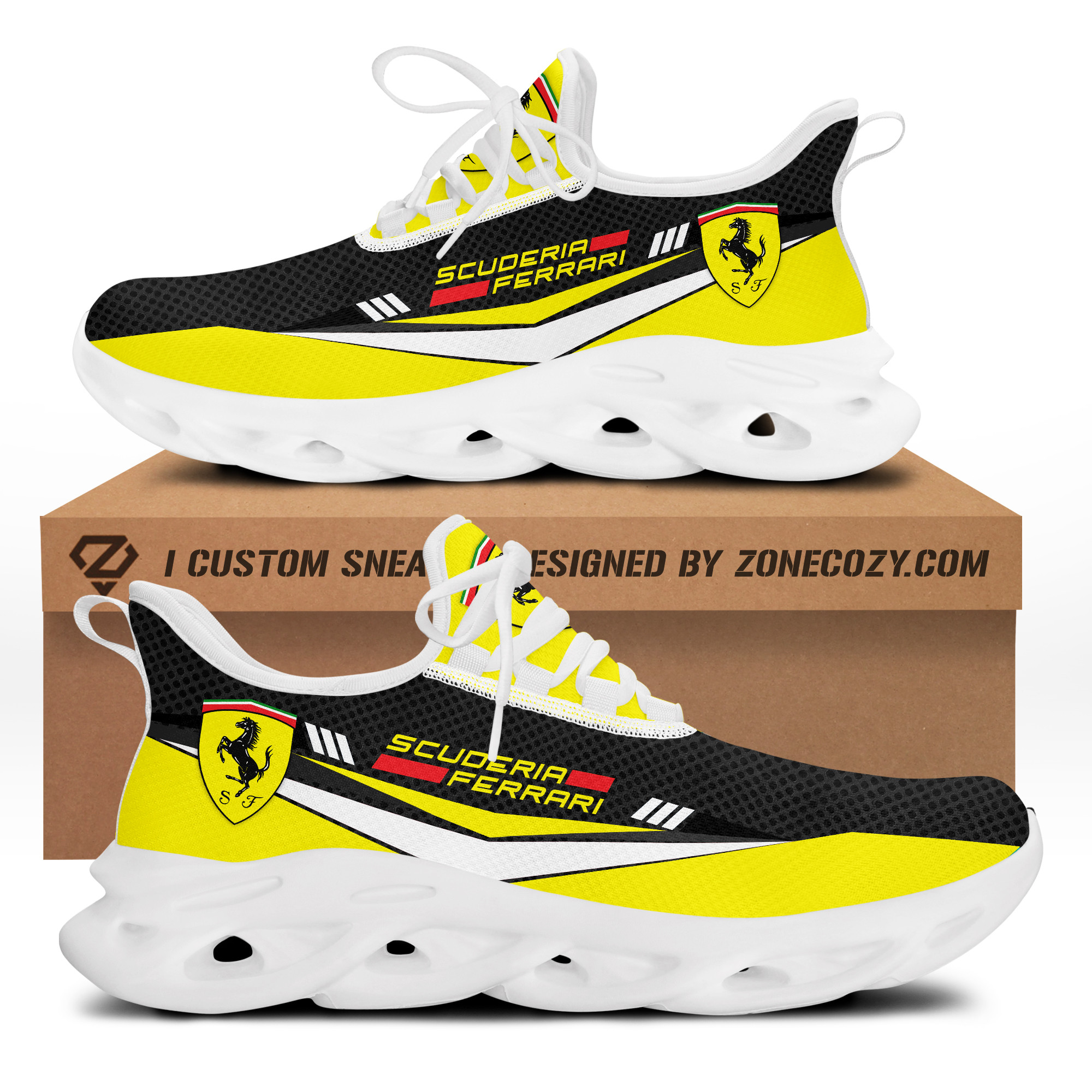 Scuderia Ferrari Q8 Chunky Custom Sneaker