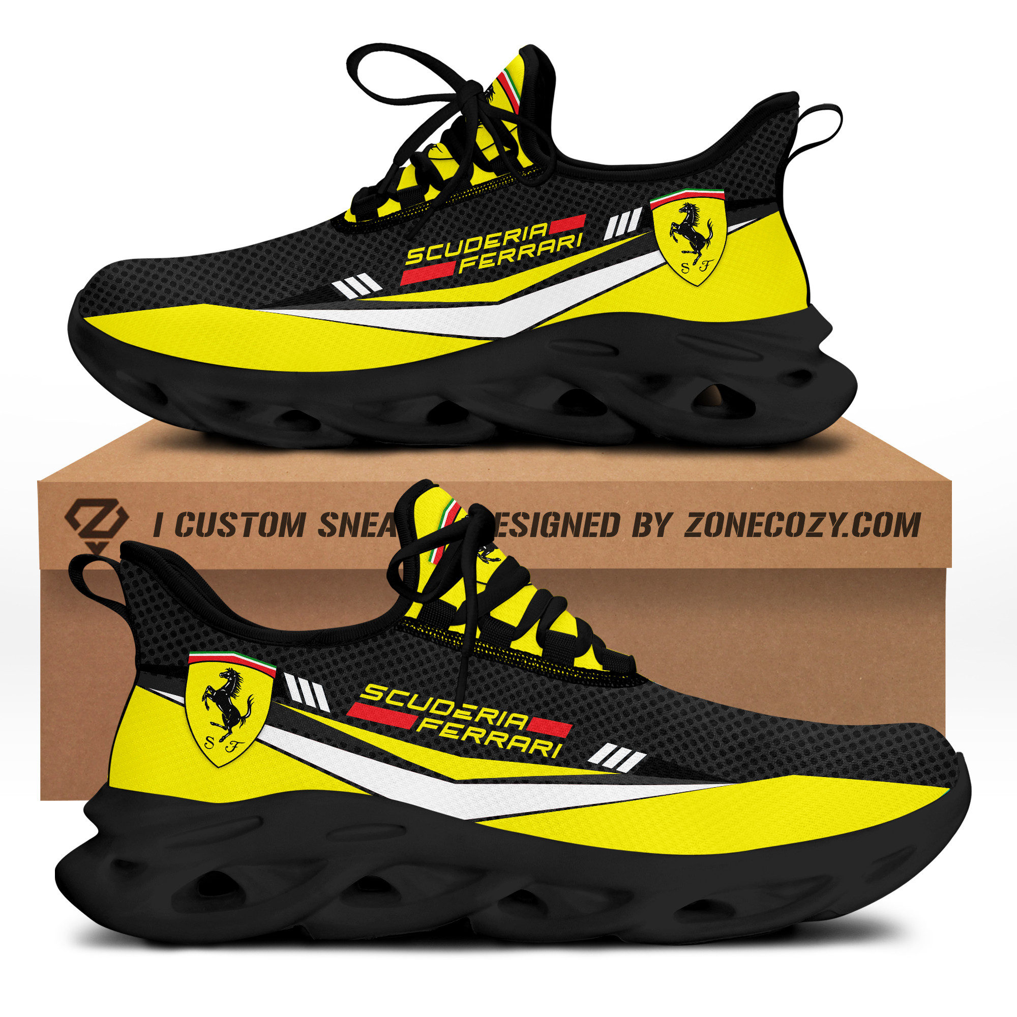 Scuderia Ferrari Q8 Chunky Custom Sneaker