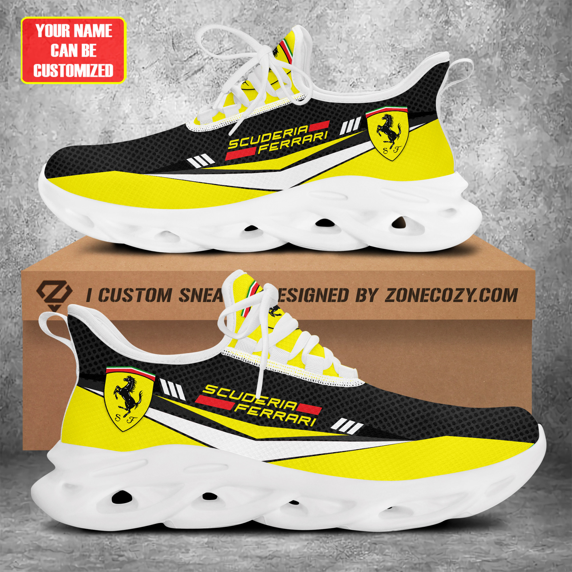 Scuderia Ferrari Q8 Chunky Custom Sneaker