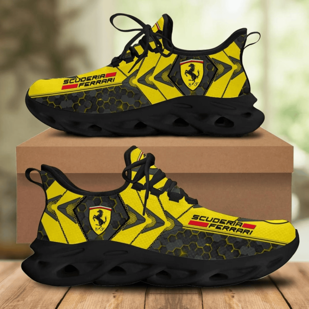 Scuderia Ferrari Yellow Version Chunky Custom Sneaker