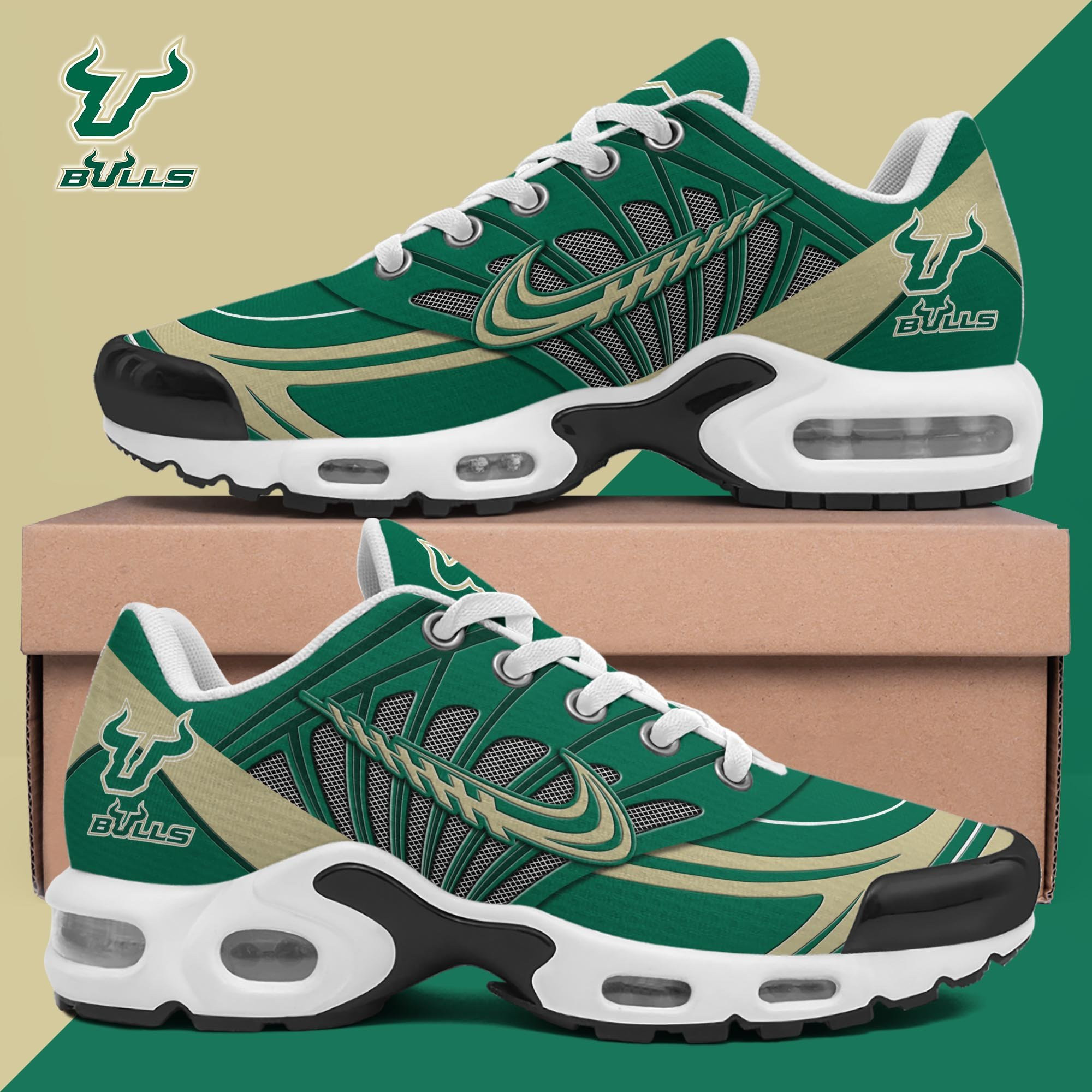 South Florida Bulls TN Shoes 2025 Version Custom Name 135