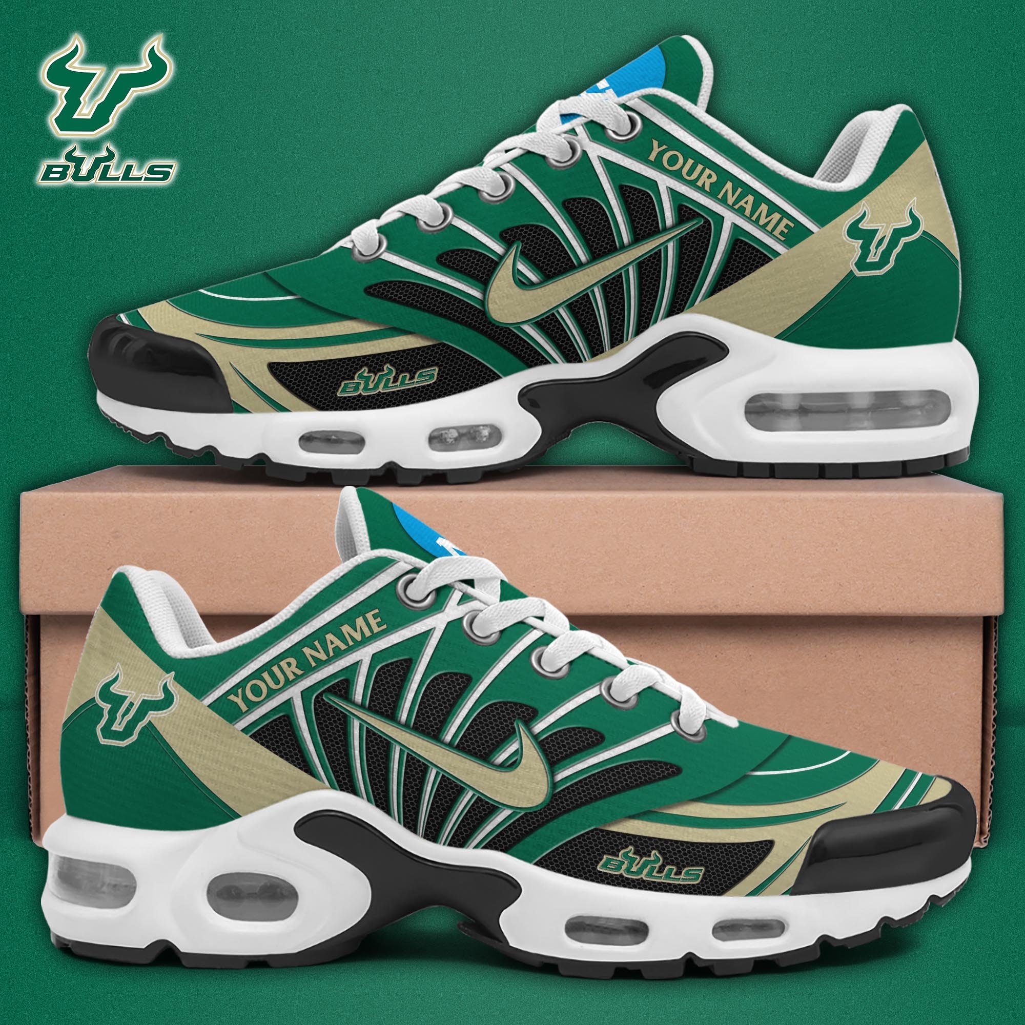 South Florida Bulls TN Shoes 2025 Version Custom Name 
