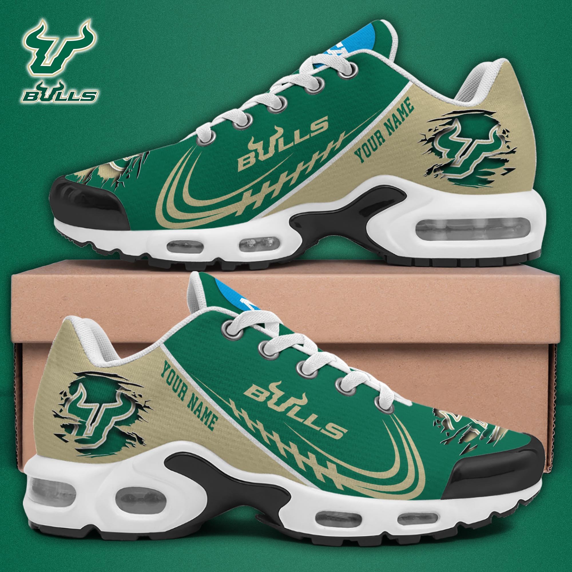 South Florida Bulls TN Shoes 2025 Version Custom Name 