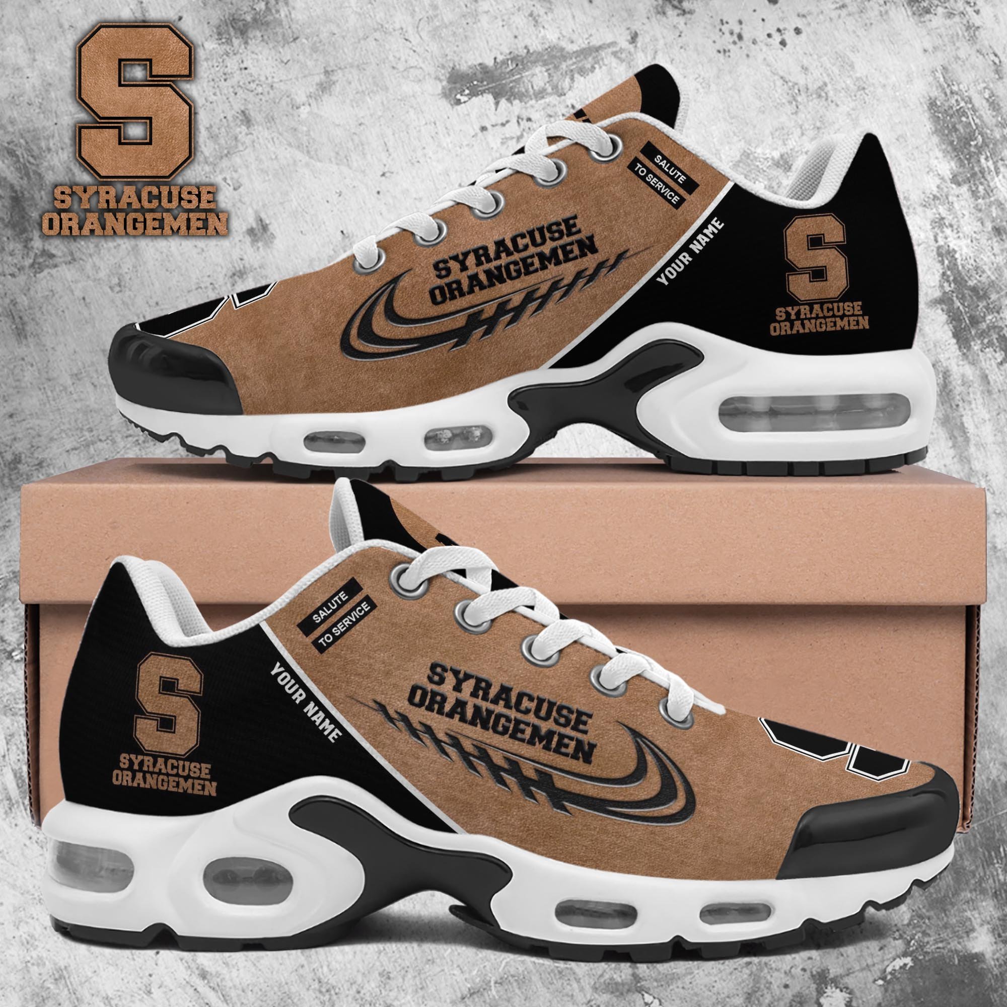 Syracuse Orange TN Shoes 2025 Version Custom Name, Shoes For Football Fans, Fan Gifts PH637