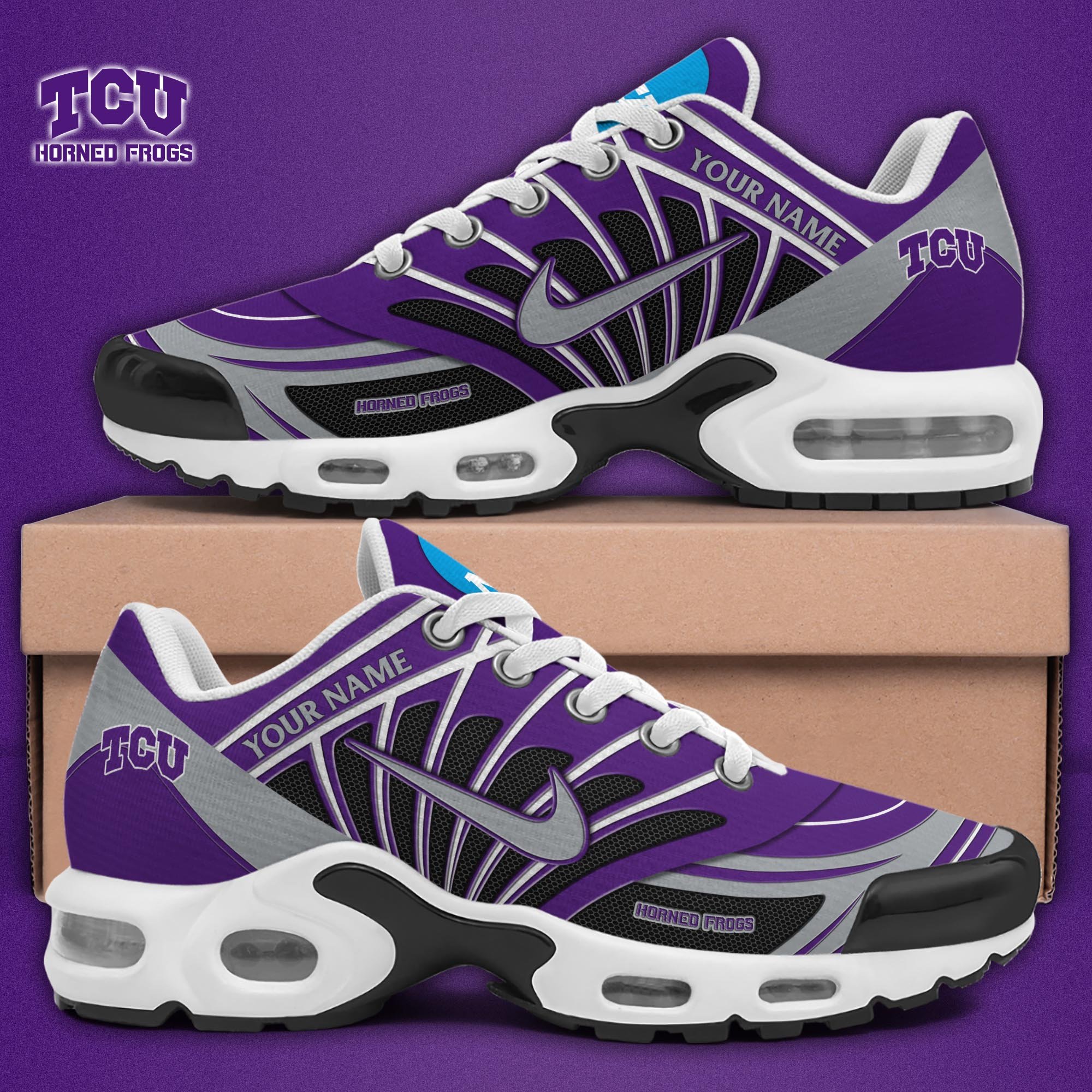 TCU Horned Frogs TN Shoes 2025 Version Custom Name 