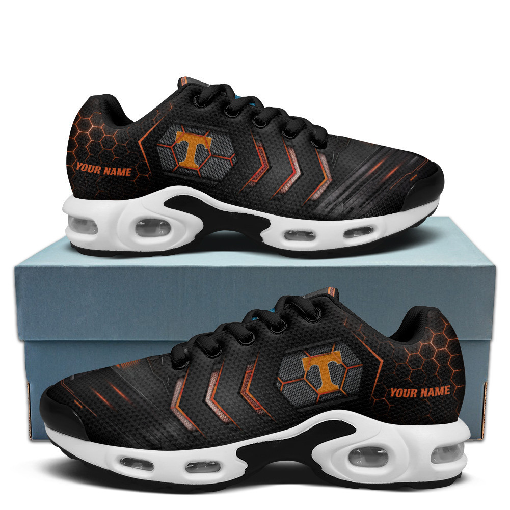 Tennessee Personalized Name Team Colors Arrow Line Beehive Pattern TN Shoes Air Cushion Sneakers