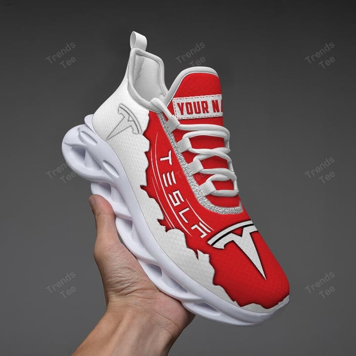 Tesla Custom Name  Design Max Soul Sneakers VS12