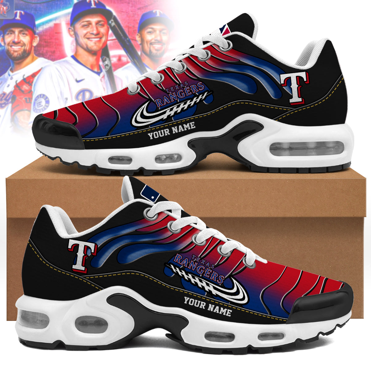 Texas Rangers Personalized Air Max Shoes