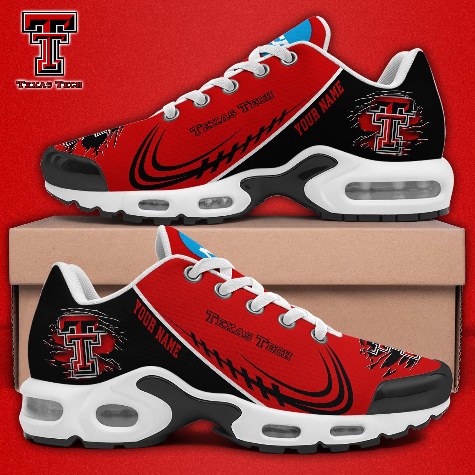 Texas Tech Red Raiders TN Shoes 2025 Version Custom Name 