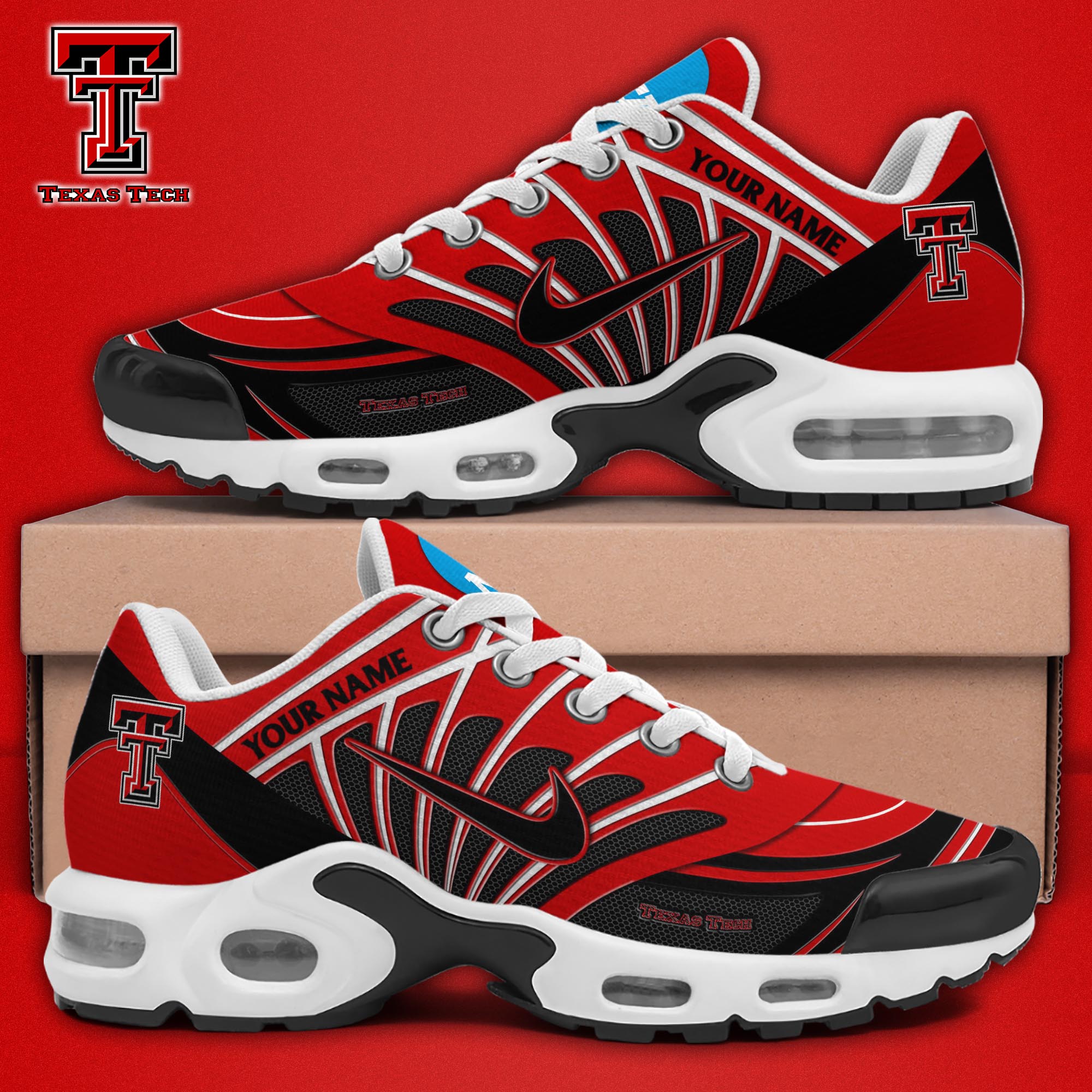 Texas Tech Red Raiders TN Shoes 2025 Version Custom Name 