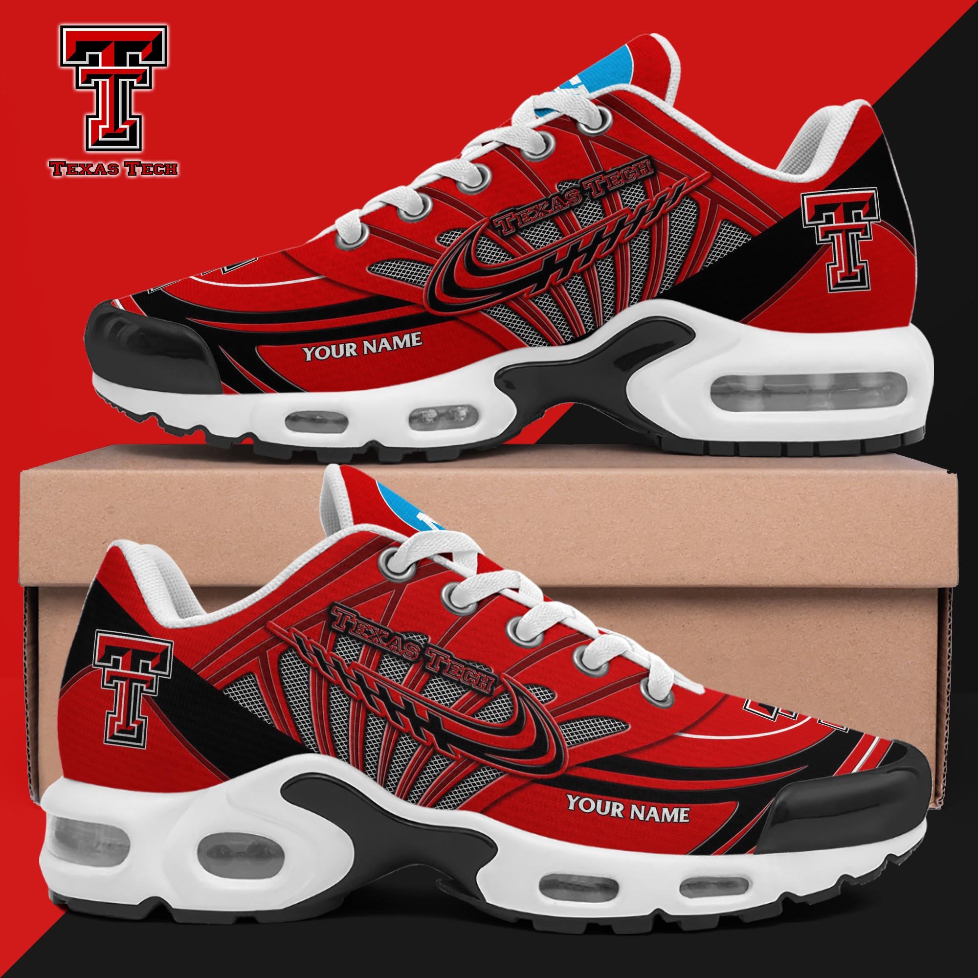 Texas Tech Red Raiders TN Shoes 2025 Version Custom Your Name 