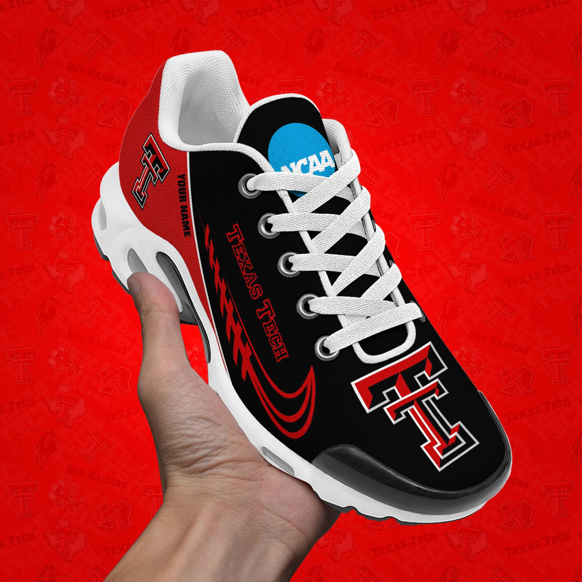 Texas Tech Red Raiders TN Shoes Custom Your Name 514