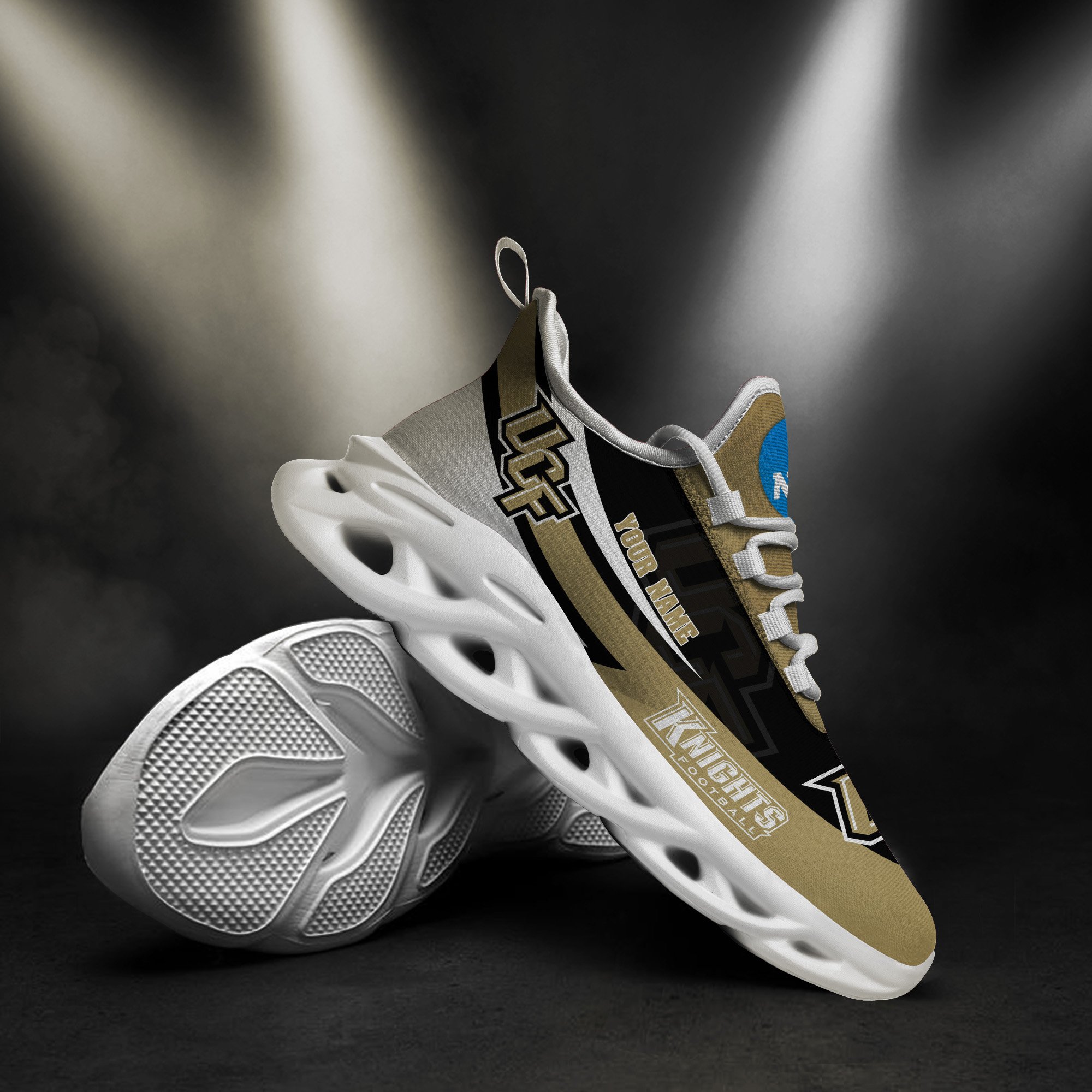 UCF Knights White Max Soul Shoes 2025 Versions Custom Your Name, Sports Gift For Fan PH019