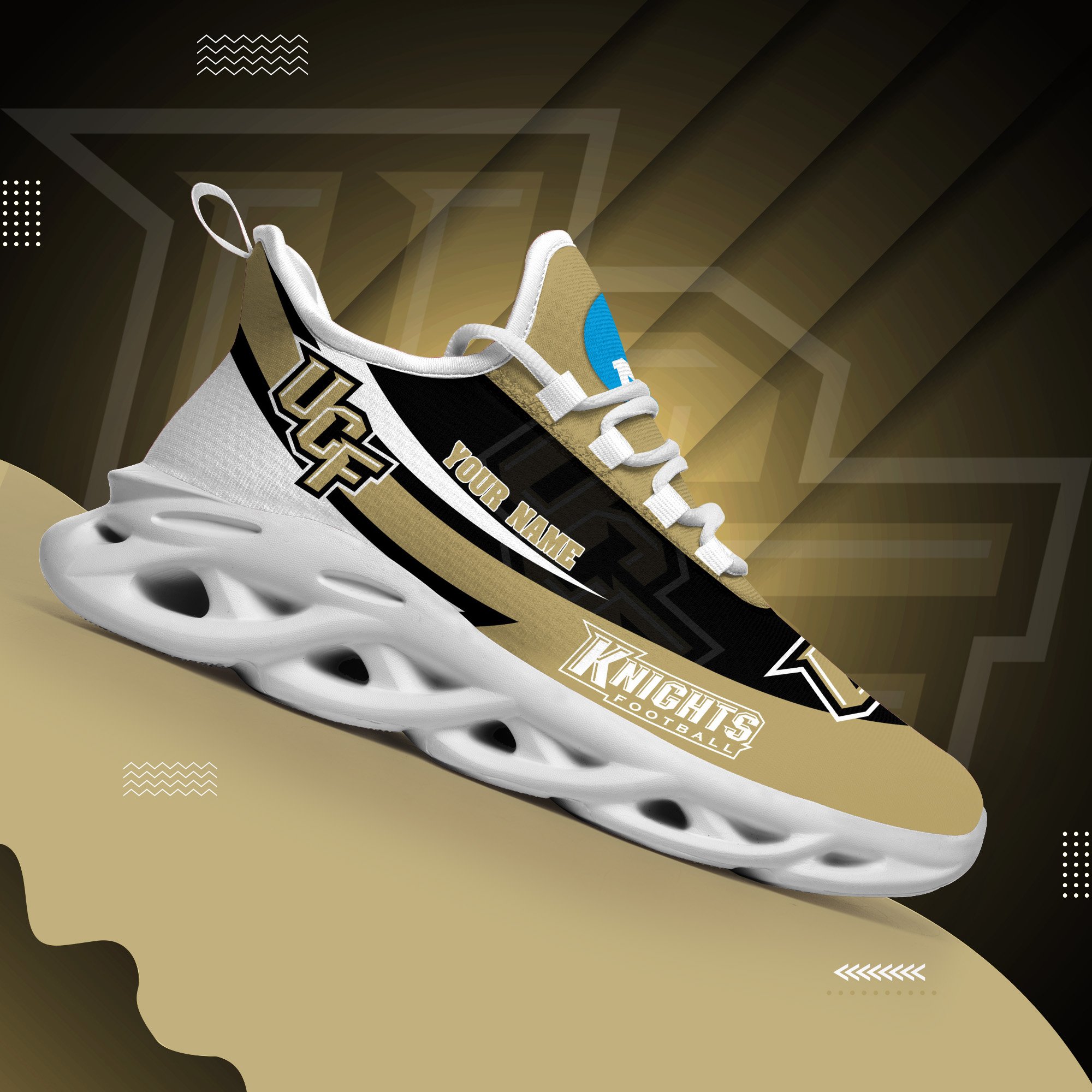 UCF Knights White Max Soul Shoes 2025 Versions Custom Your Name, Sports Gift For Fan PH019