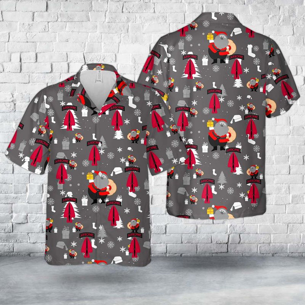 US Army 1st Special Forces Operational Detachment Delta 1st SFOD-D Christmas Hawaiian Shirt, Xmas Hawaiian Shirts, Christmas Aloha Shirts