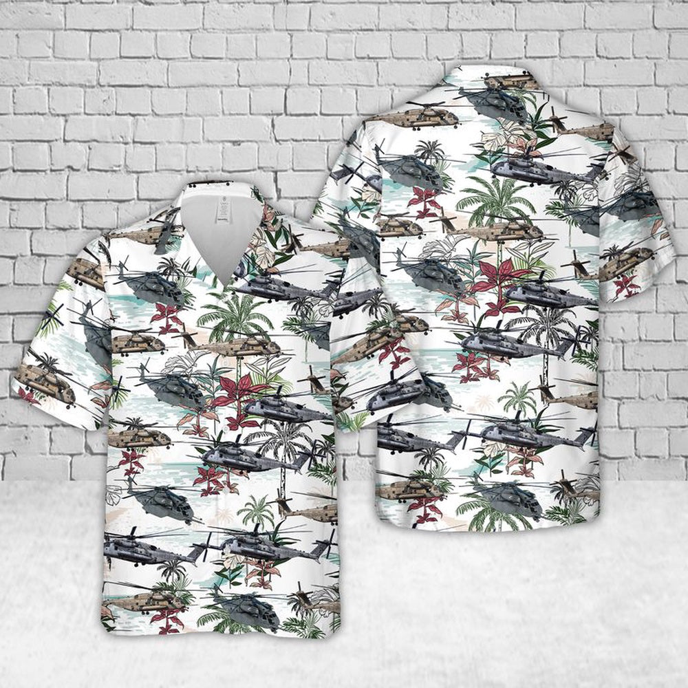 Us Navy Hawaiian Shirt, US Navy Sikorsky CH-53E Super Stallion (MH-53E Sea Dragon) Hawaiian Shirt