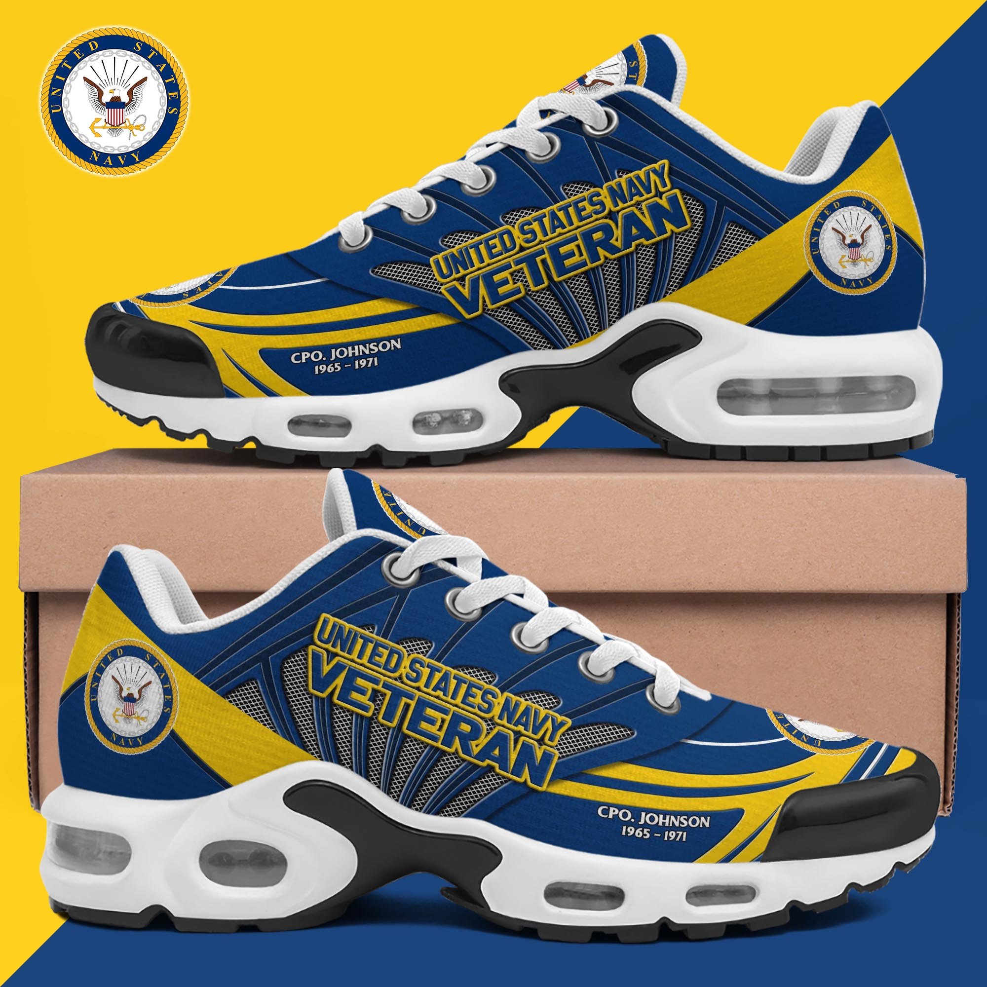 US Navy TN Shoes Custom Name And Year, Military Shoes, Military Gifts PH406