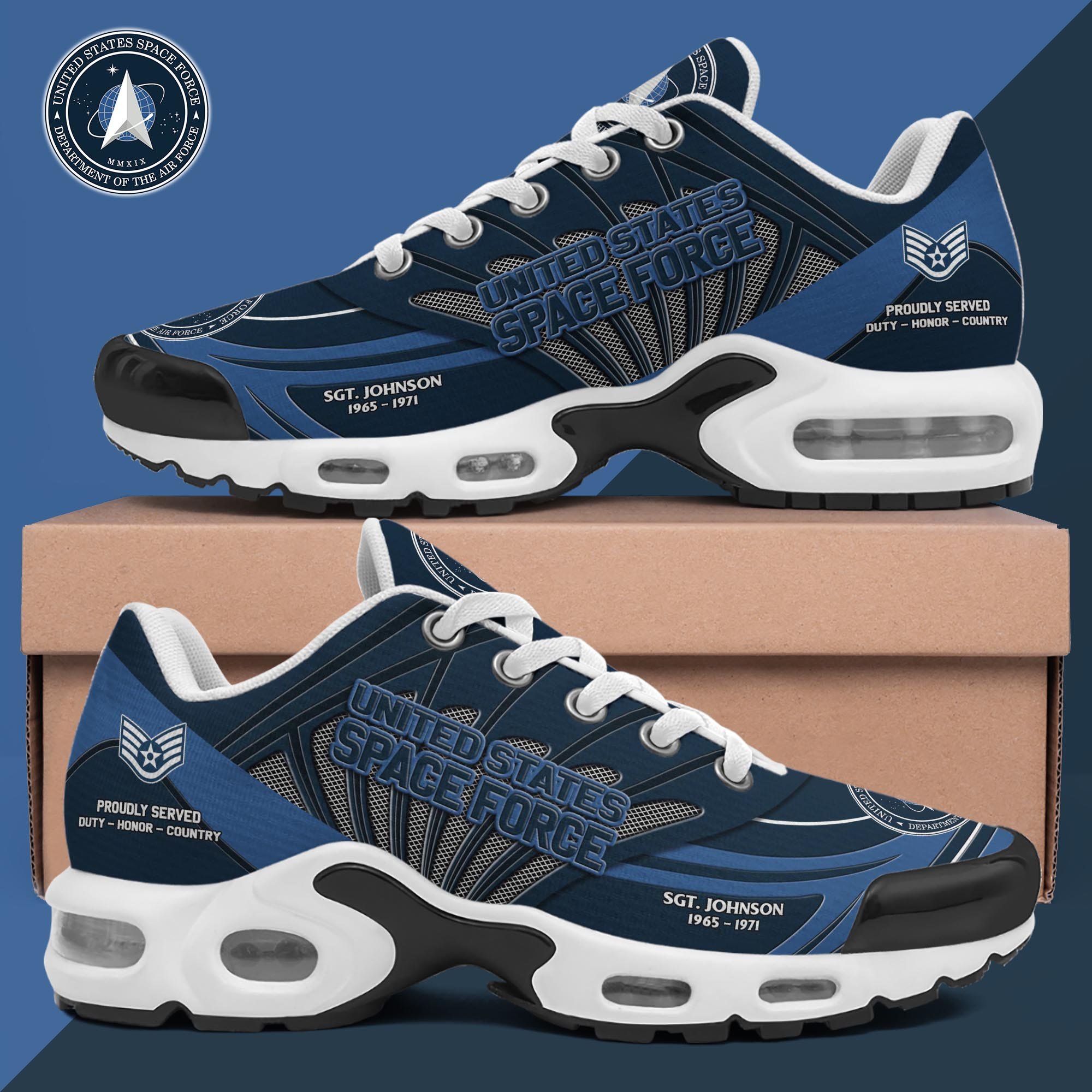 US Space Force TN Shoes Custom Name, Rank And Year, Military Shoes, Military Gifts PH475