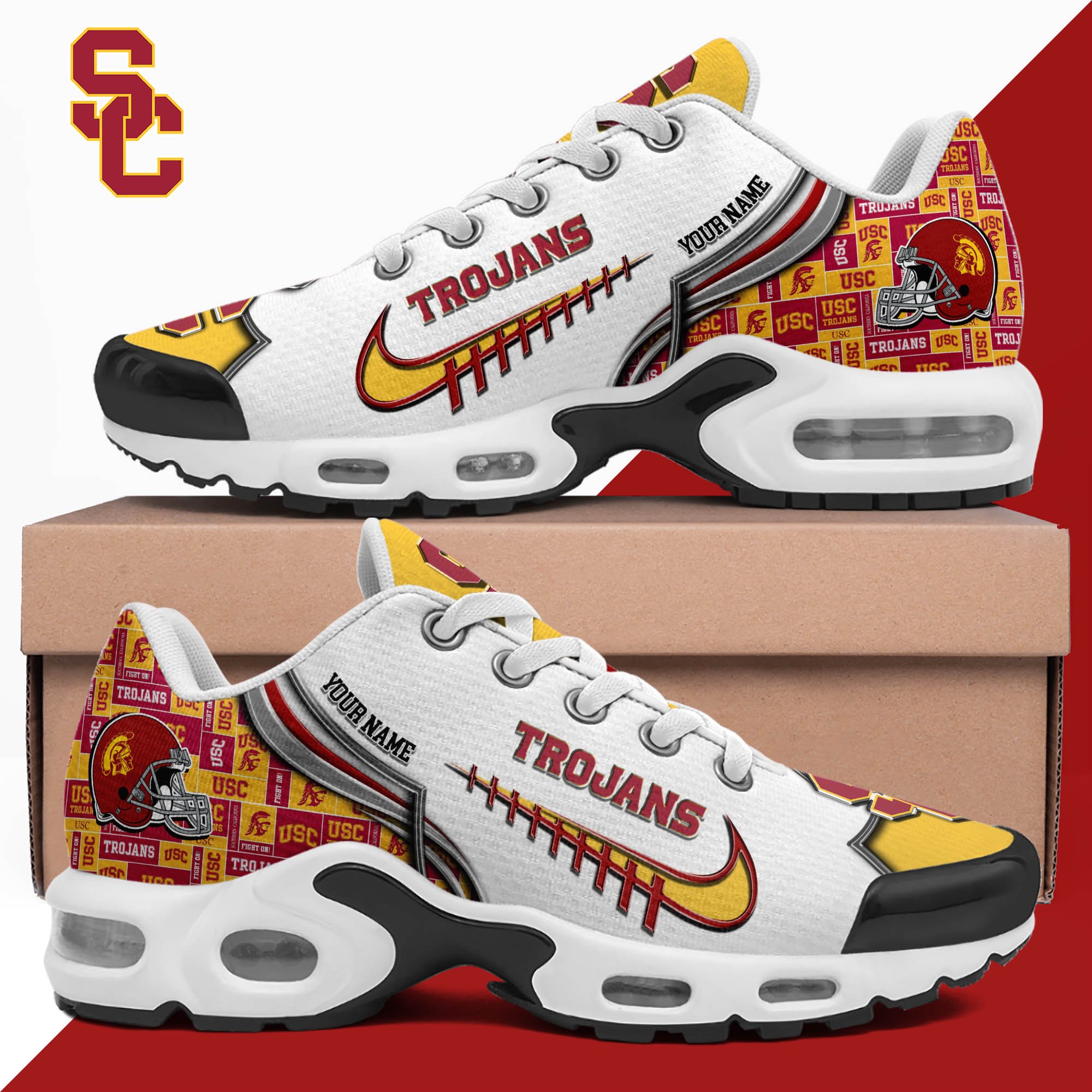 USC Trojans TN Shoes 2025 Version Custom Your Name 642