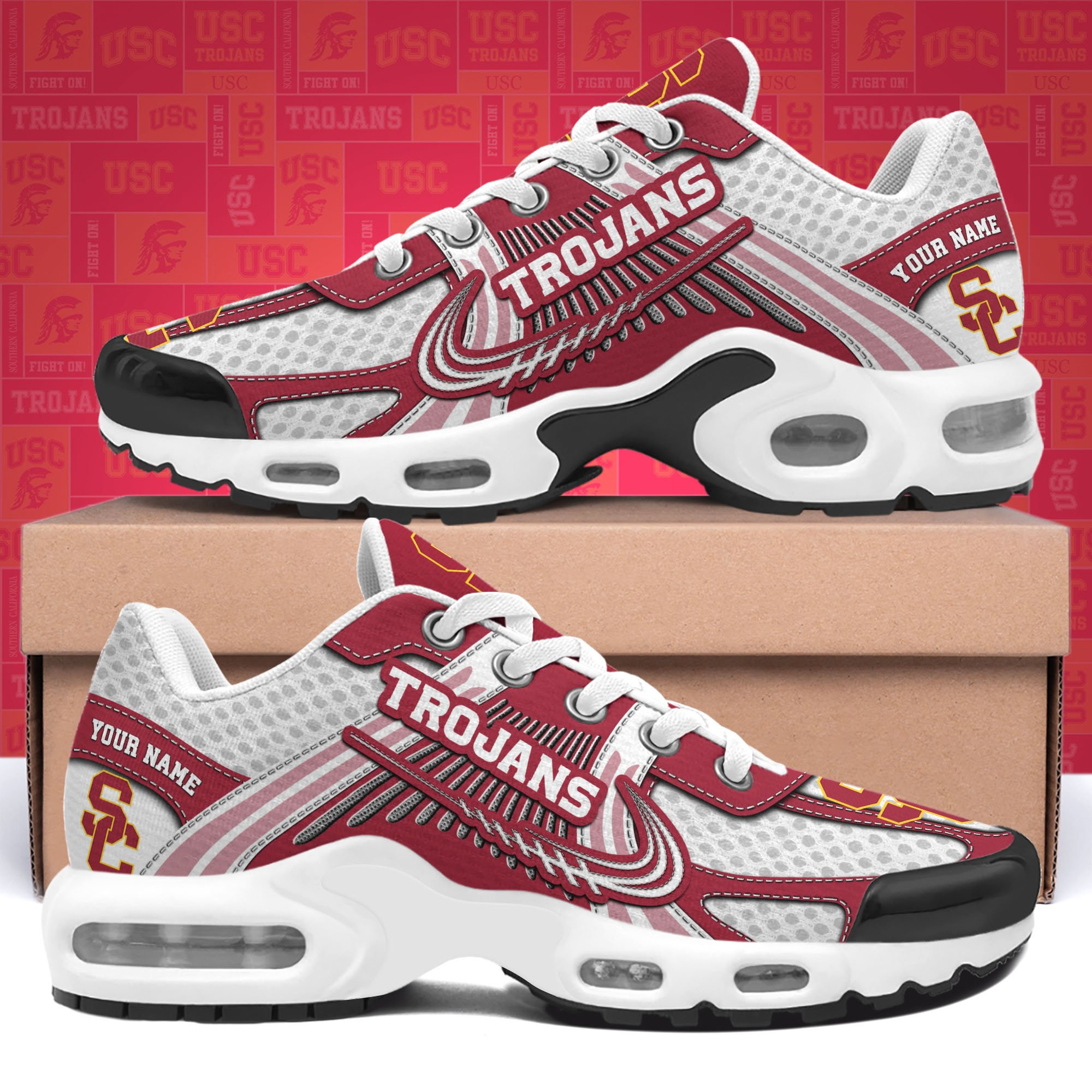 USC Trojans TN Shoes Custom Your Name, Sport Shoes