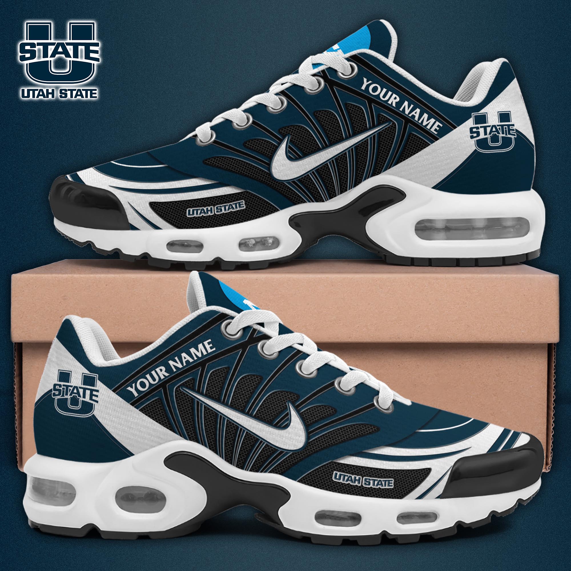 Utah State Aggies TN Shoes 2025 Version Custom Name 